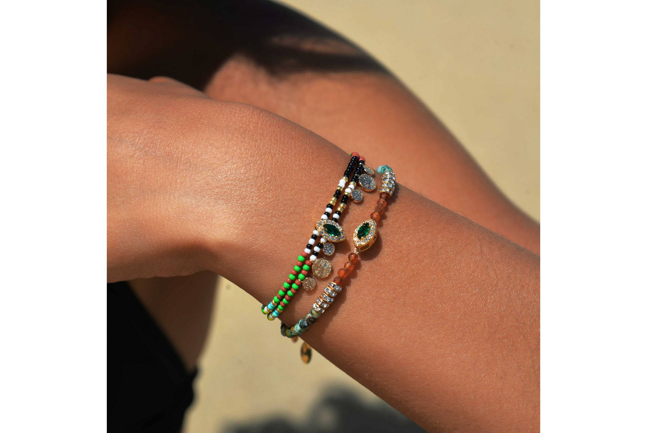 Hipanema Bracelet Lagos Emeraude