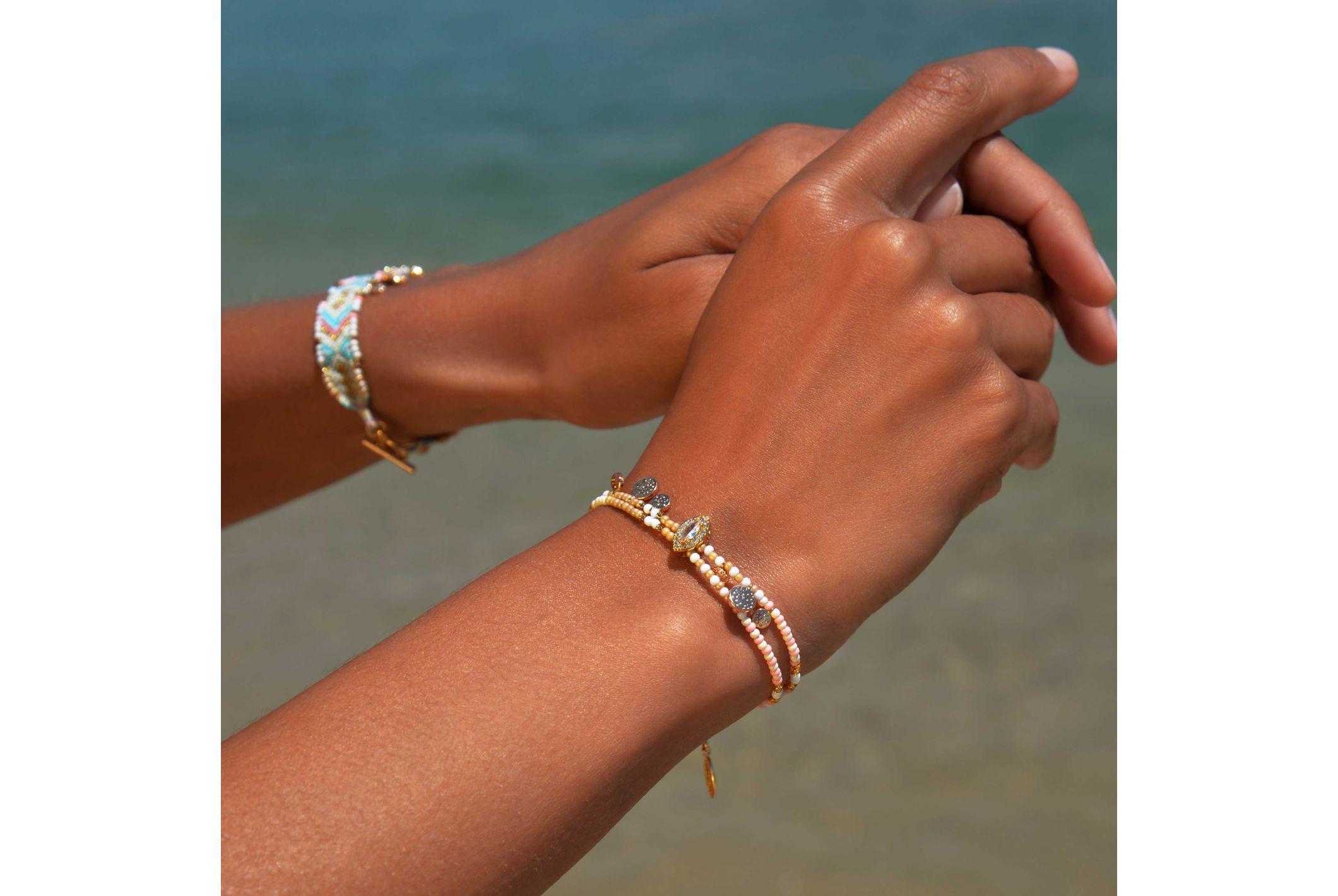 Hipanema Bracelet Lagos Blanc