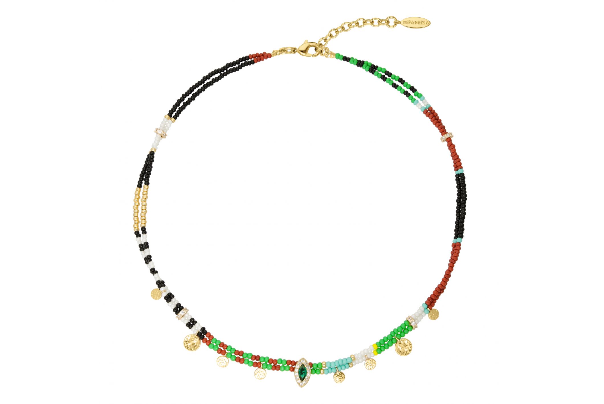 Hipanema Collier Tanzania Emeraude