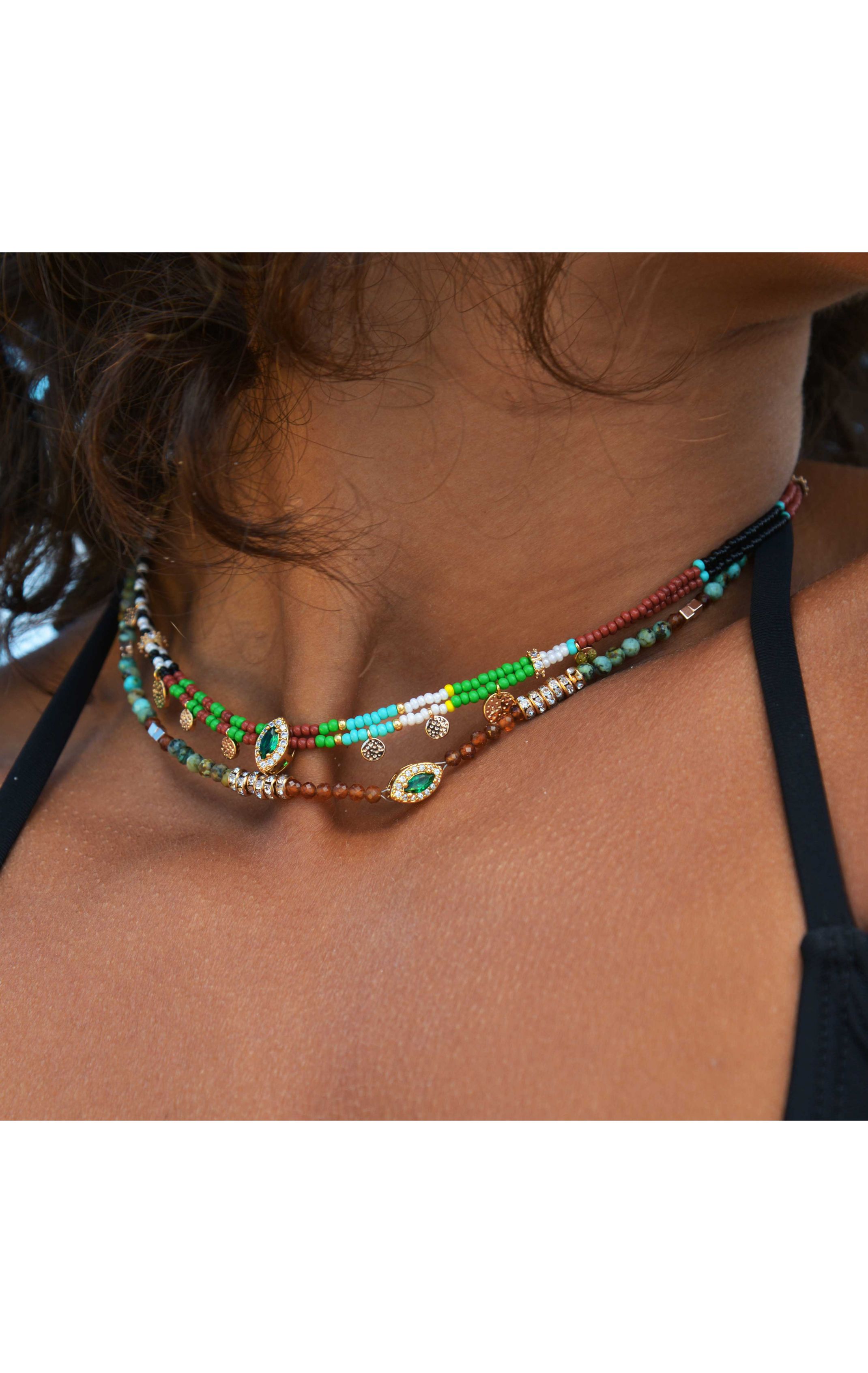 Collier Tanzania Emeraude