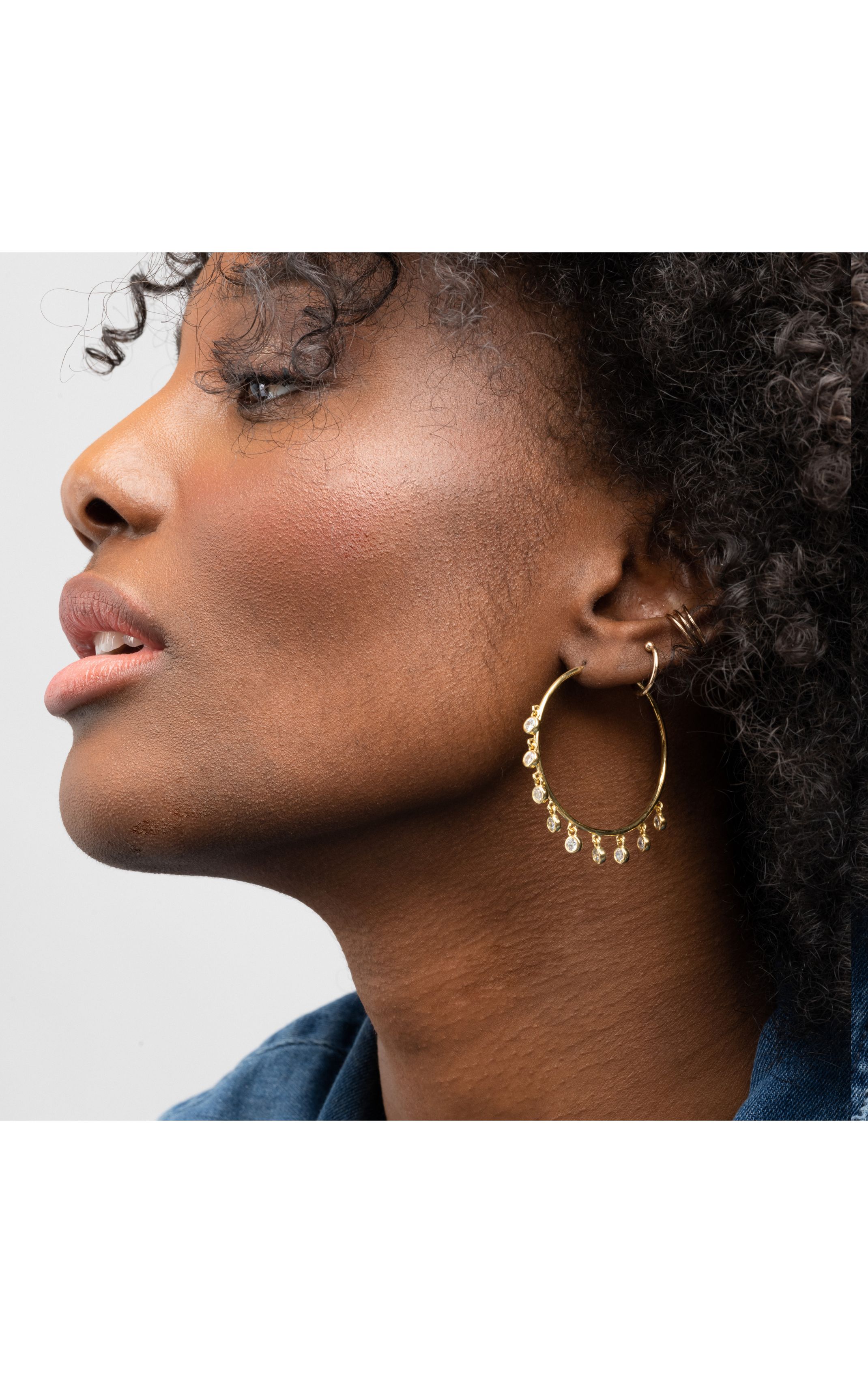 Boucles d'oreilles Dow Blanc