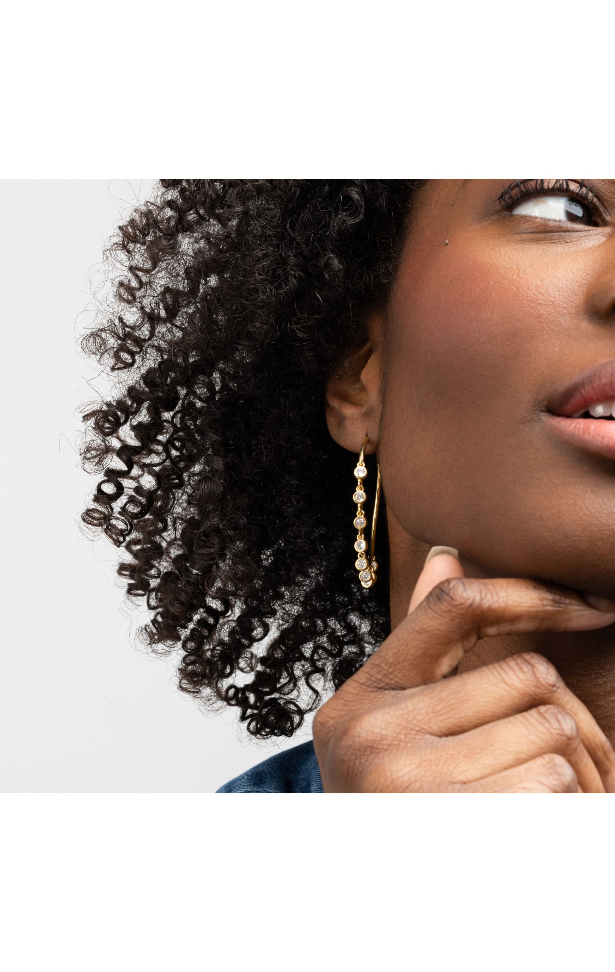 Boucles d'oreilles Dow Blanc