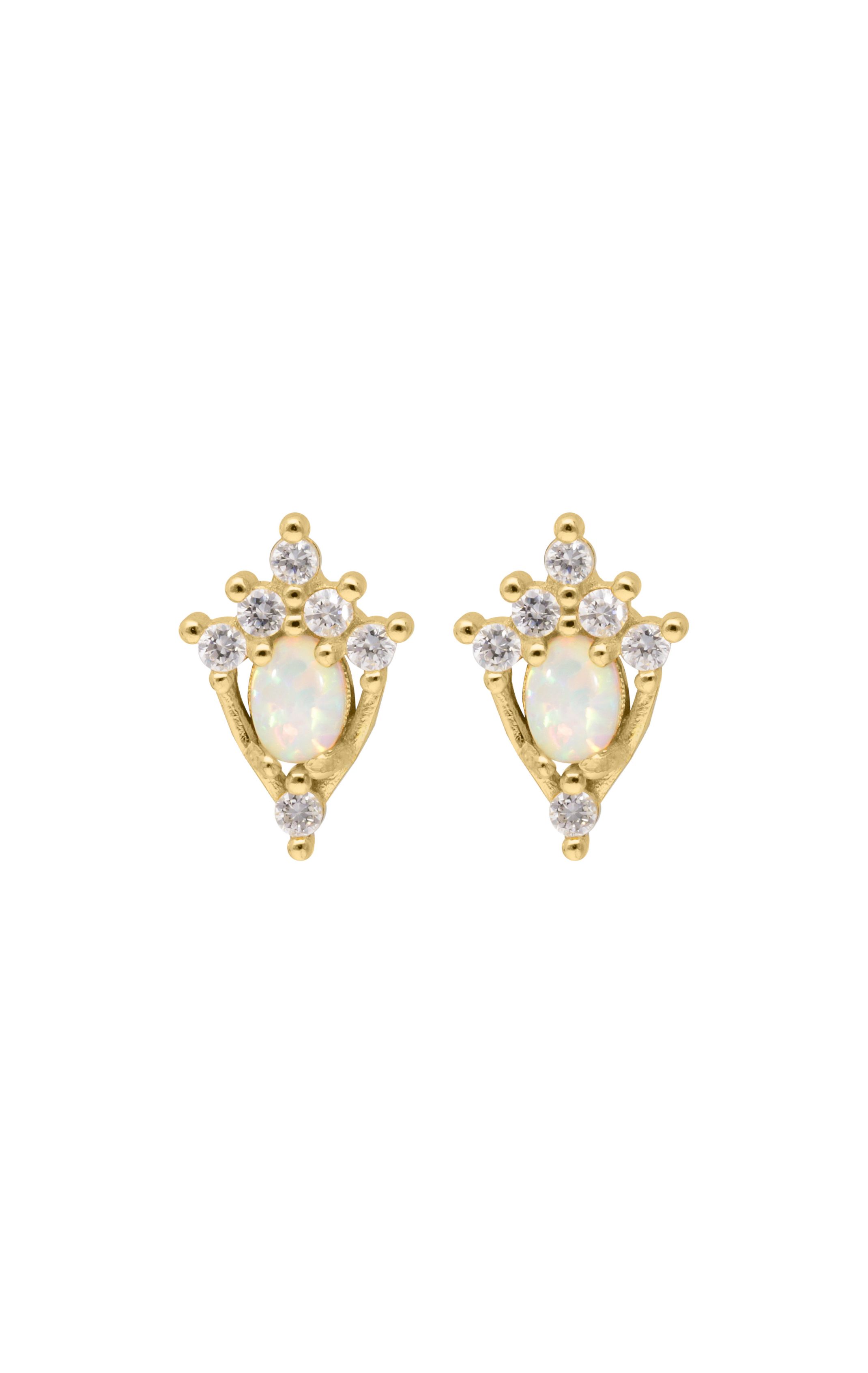 Boucles d'oreilles Cania Blanc