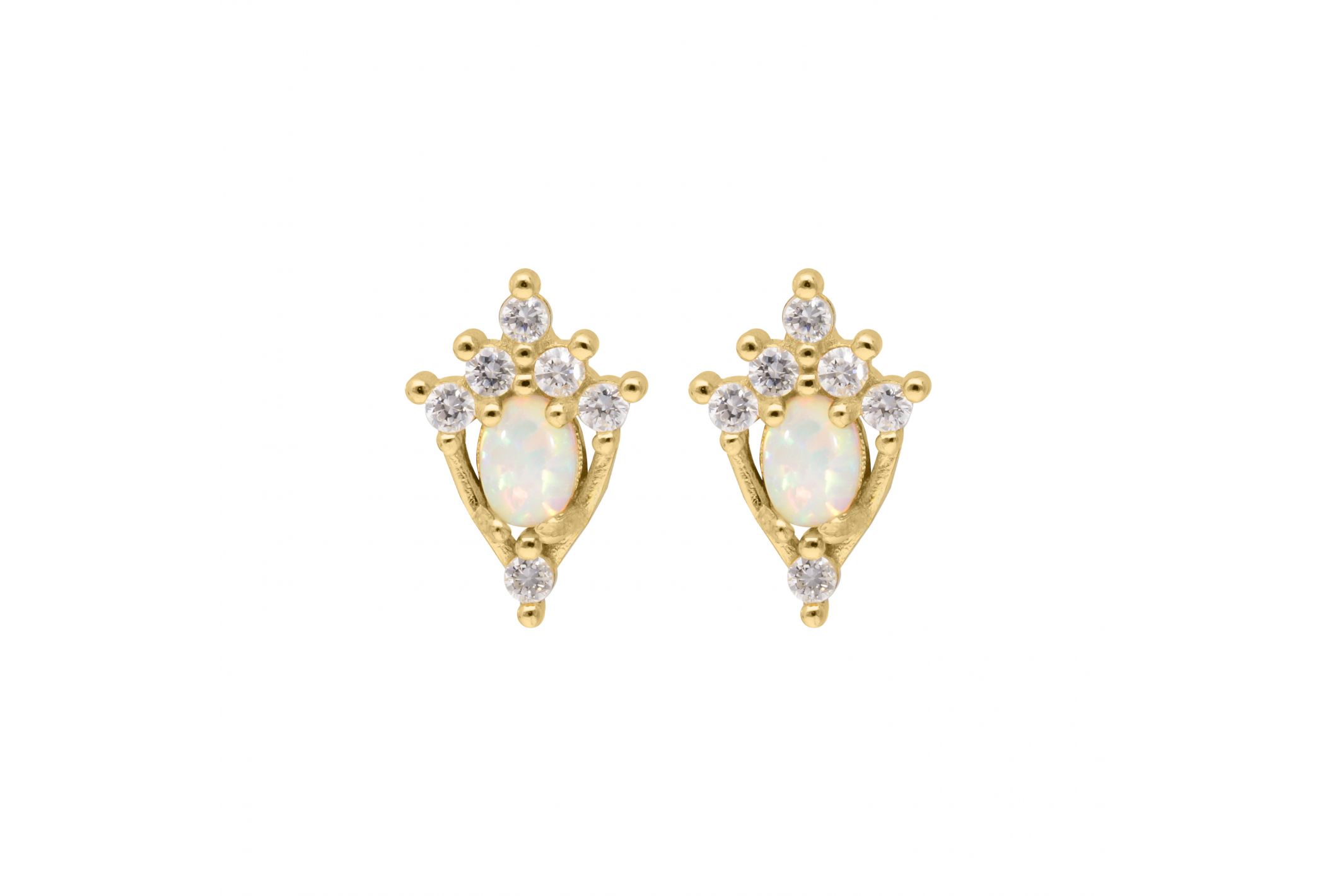 Hipanema Boucles d'oreilles Cania Blanc