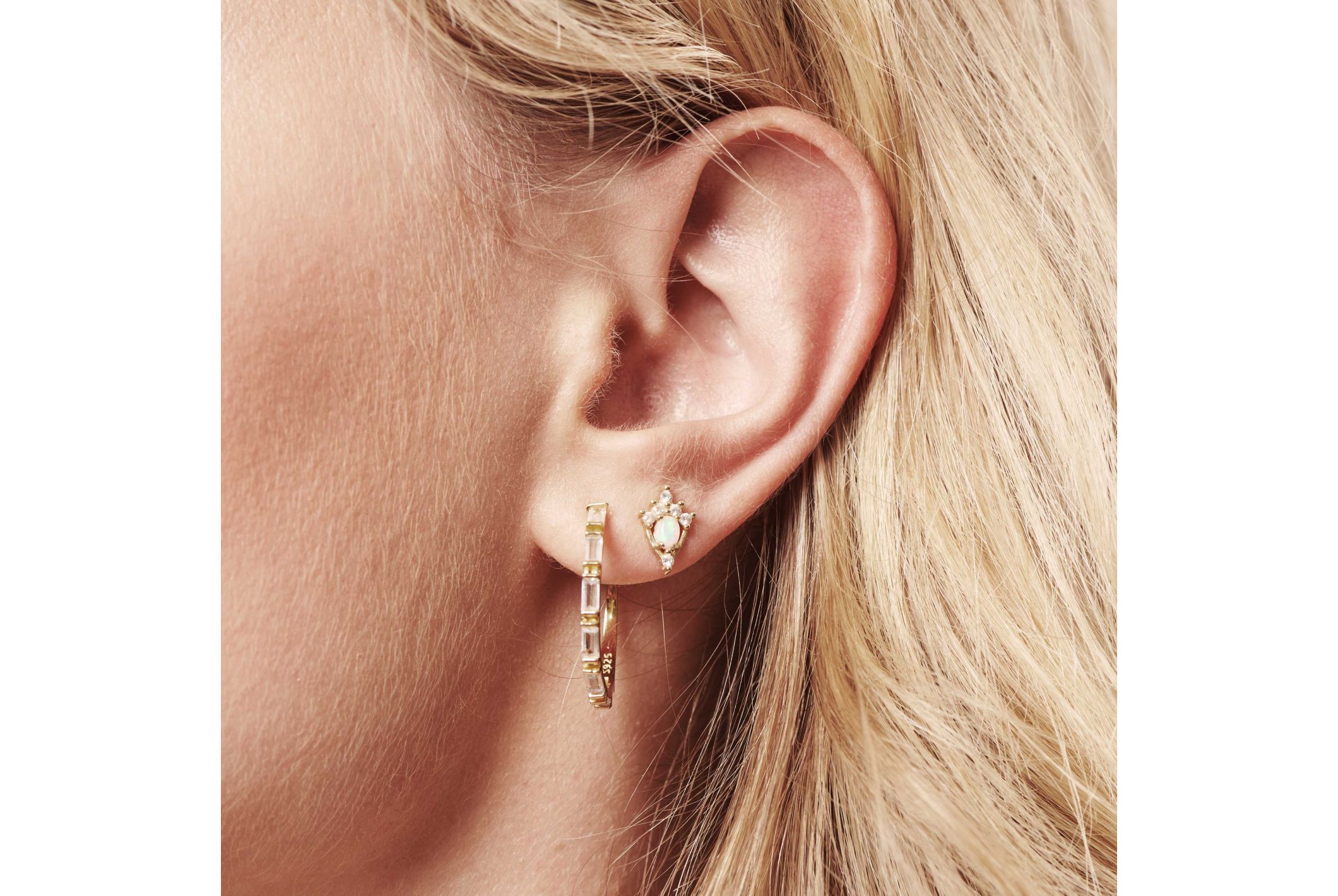 Hipanema Boucles d'oreilles Cania Blanc