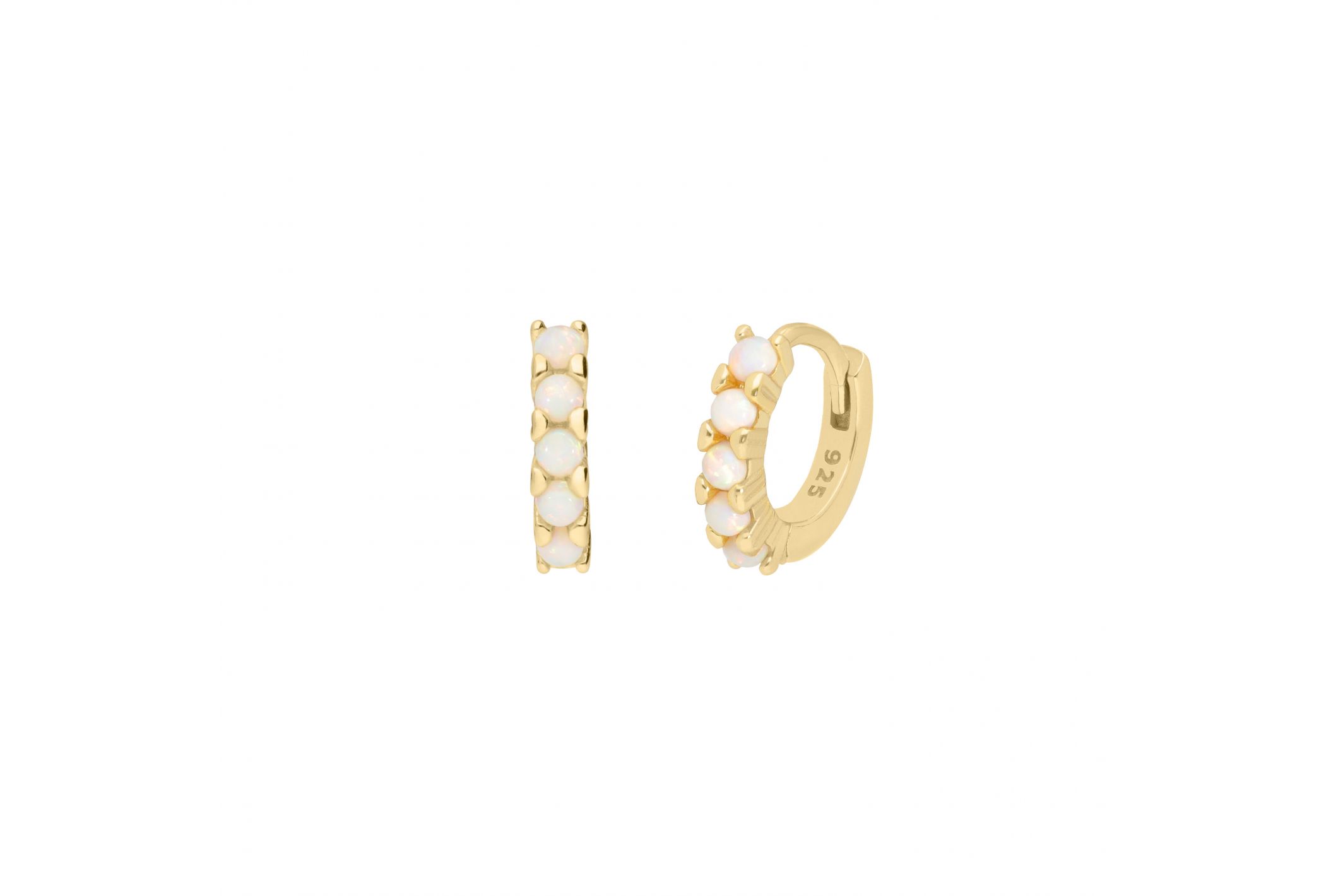 Hipanema Boucles d'oreilles Croisette Blanc