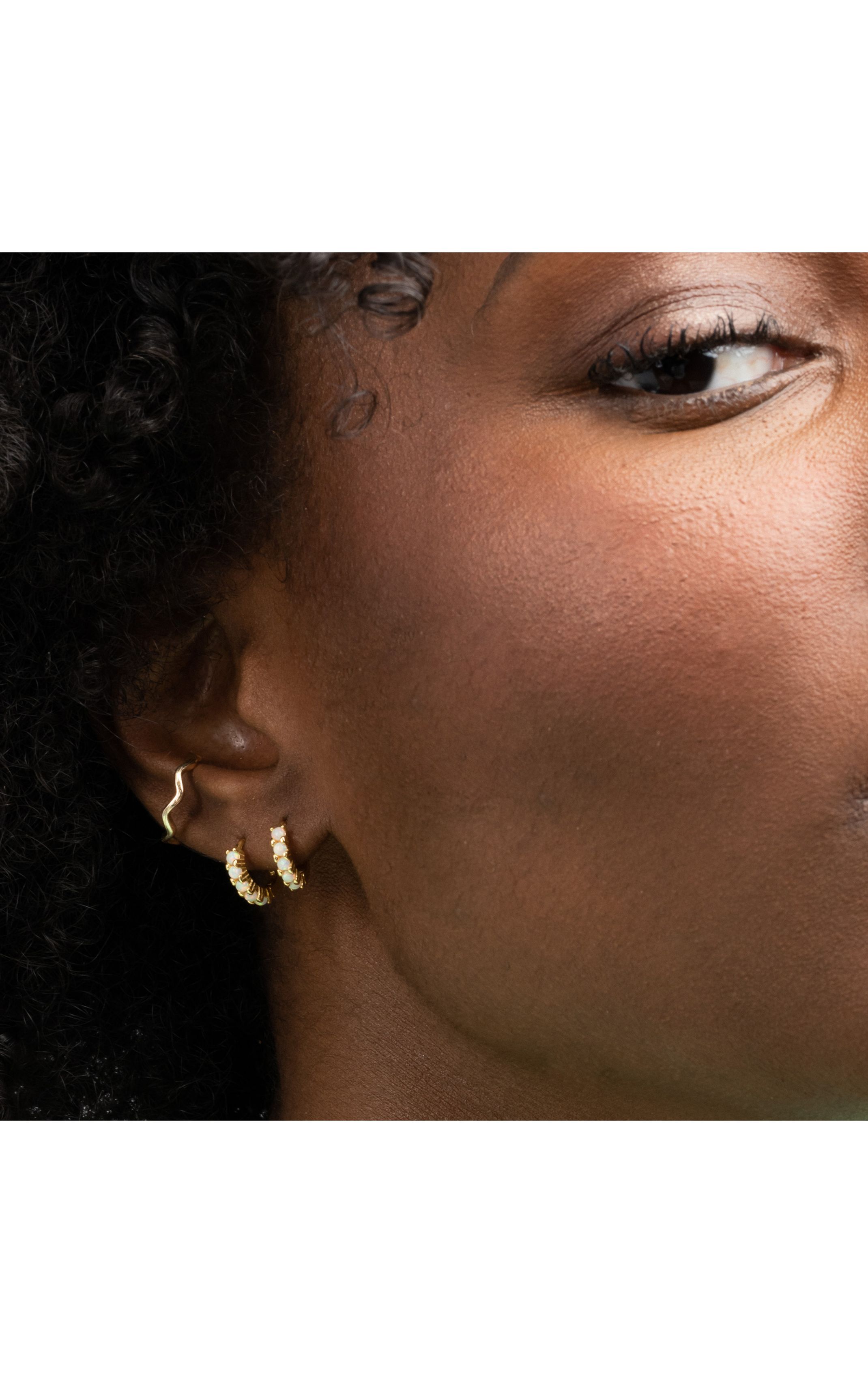 Earrings Croisette White