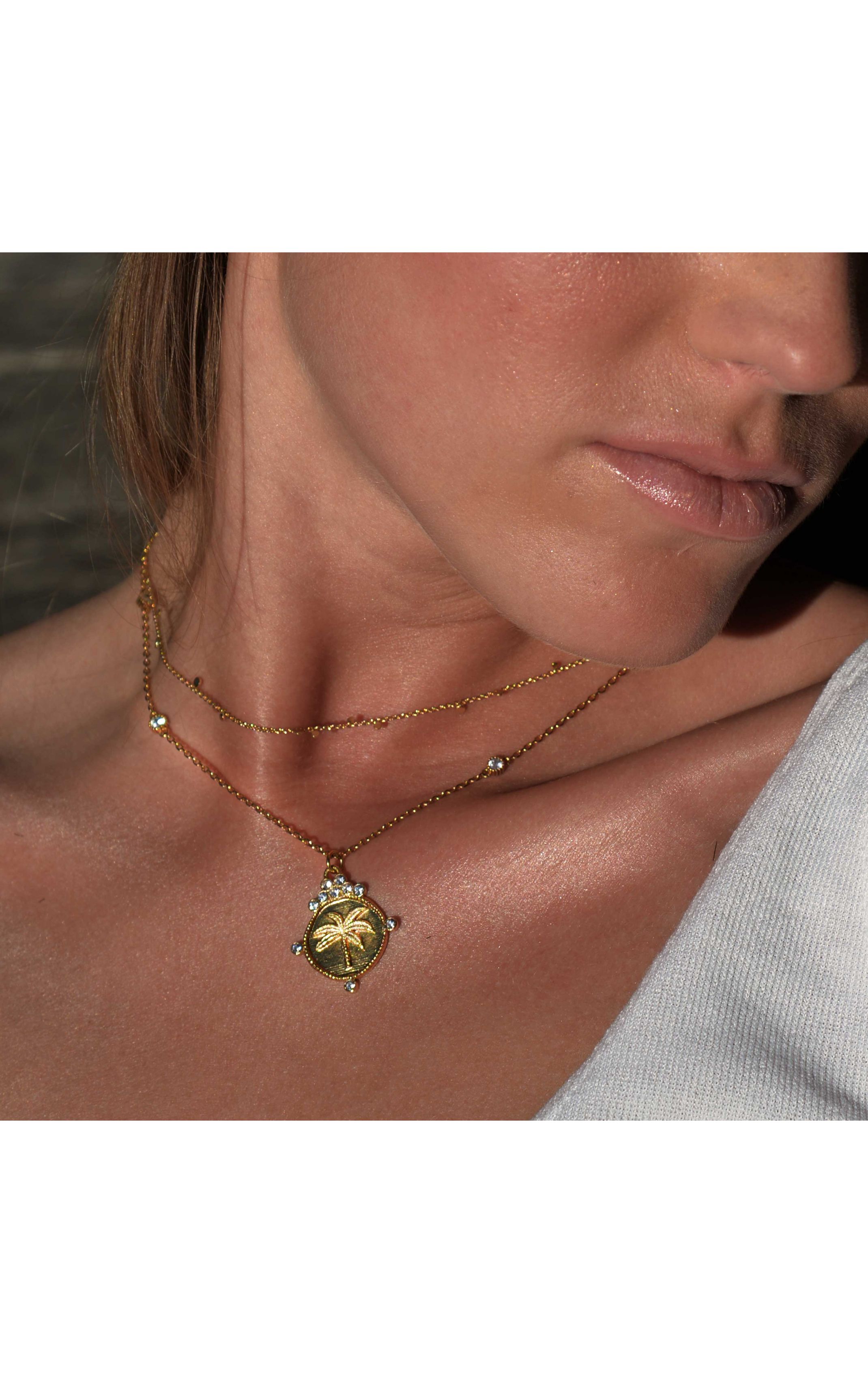 Collier Sequins Doré