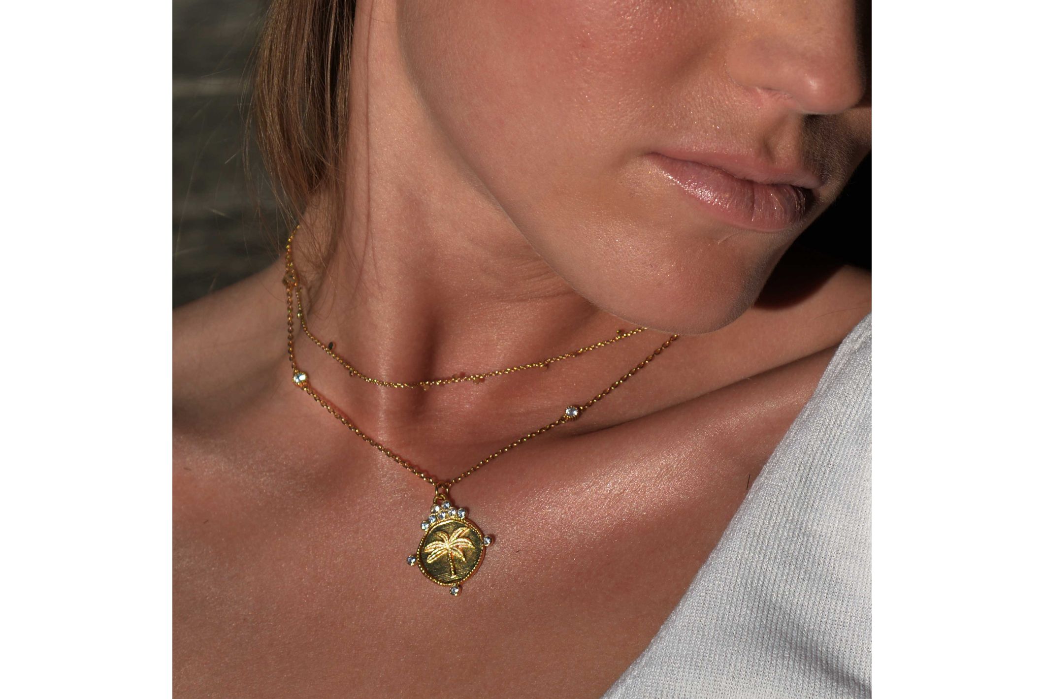 Hipanema Necklace Sequins Gold