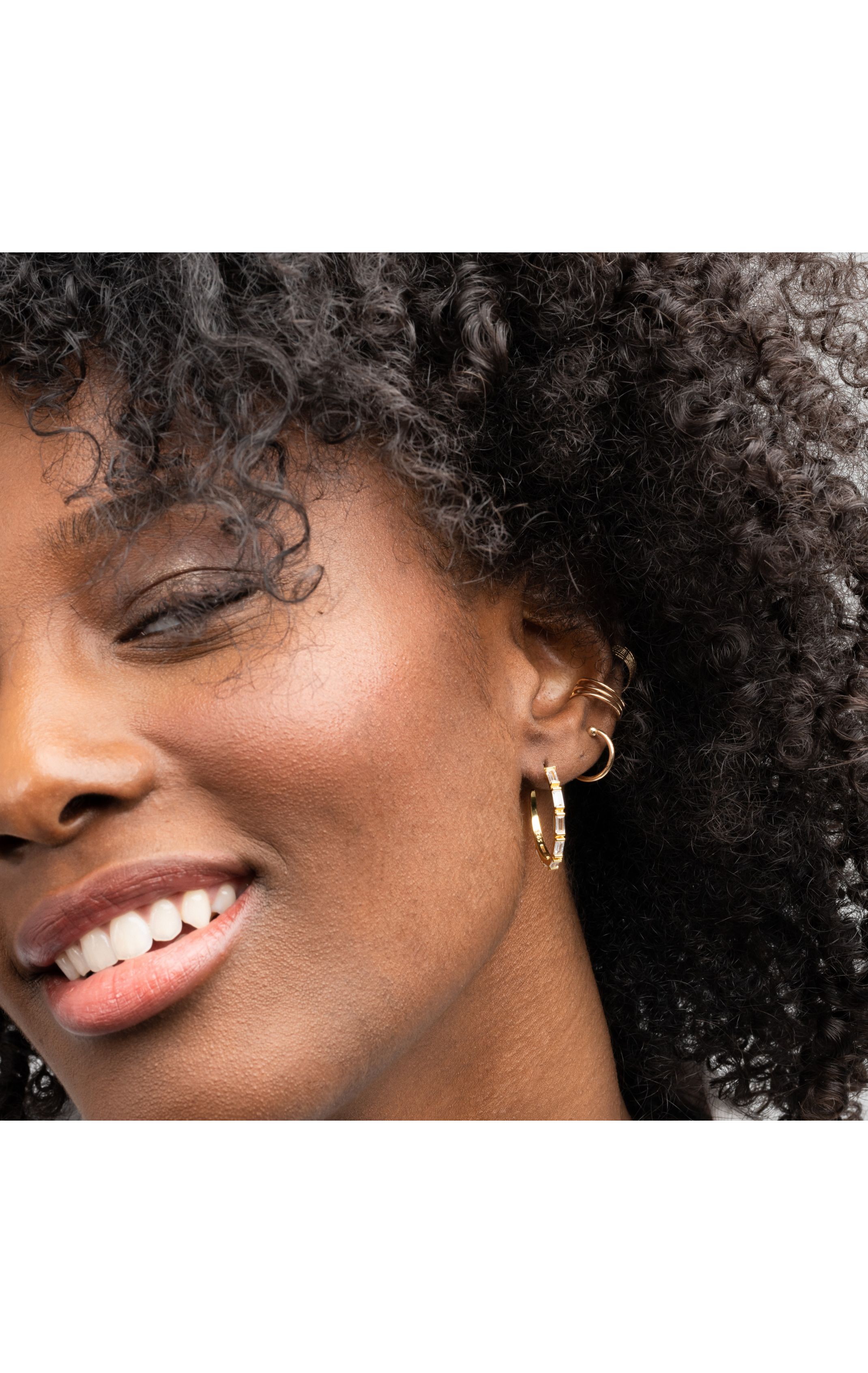 Boucles d'oreilles Nisaba Blanc