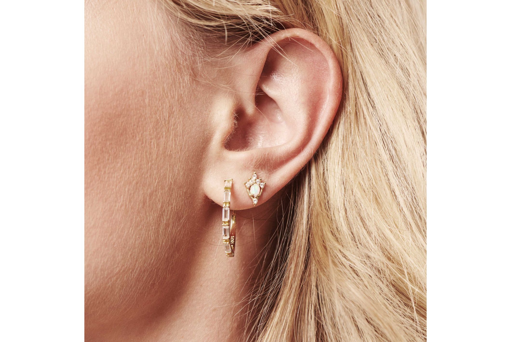 Hipanema Boucles d'oreilles Nisaba Blanc
