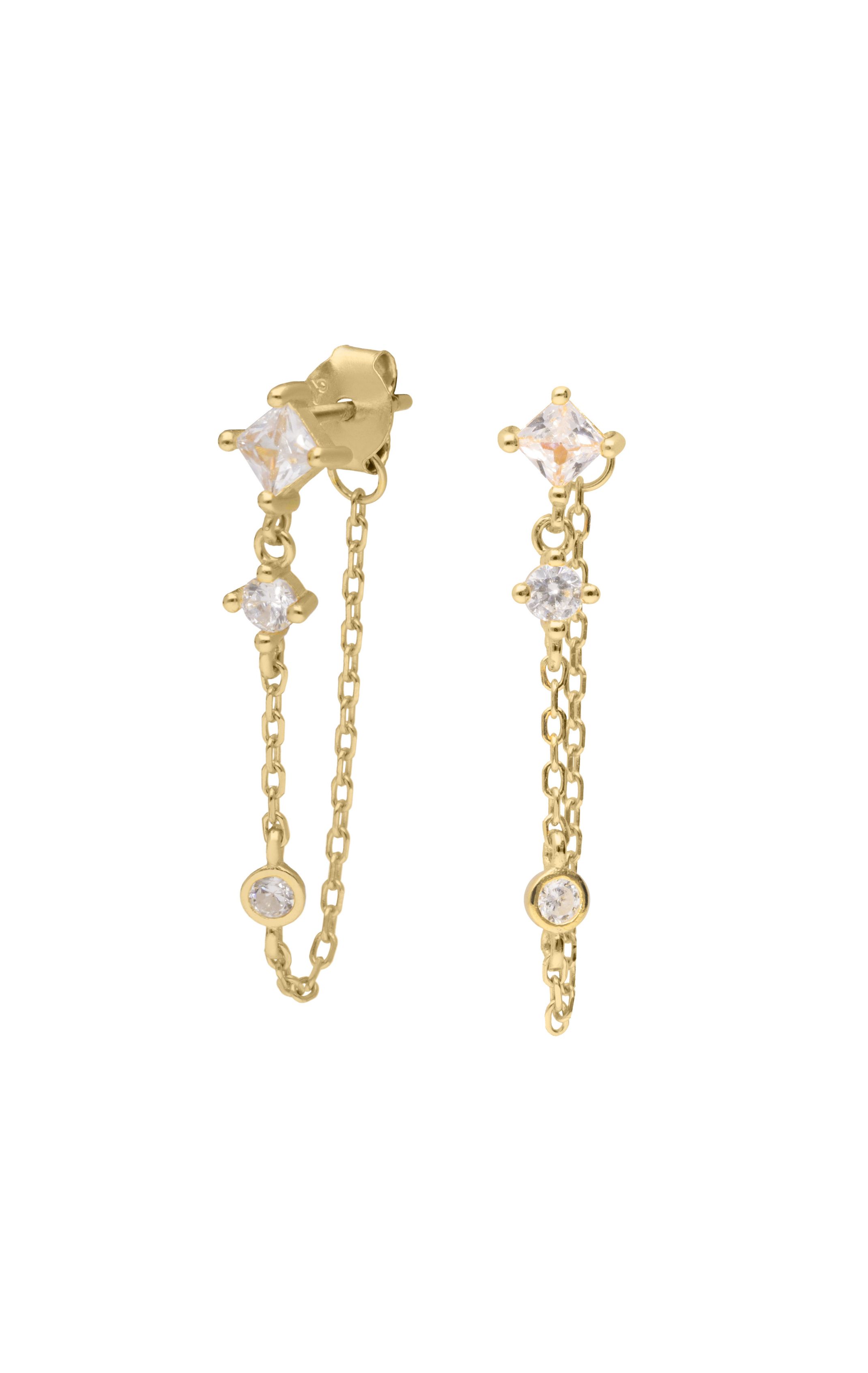 Earrings Helios White