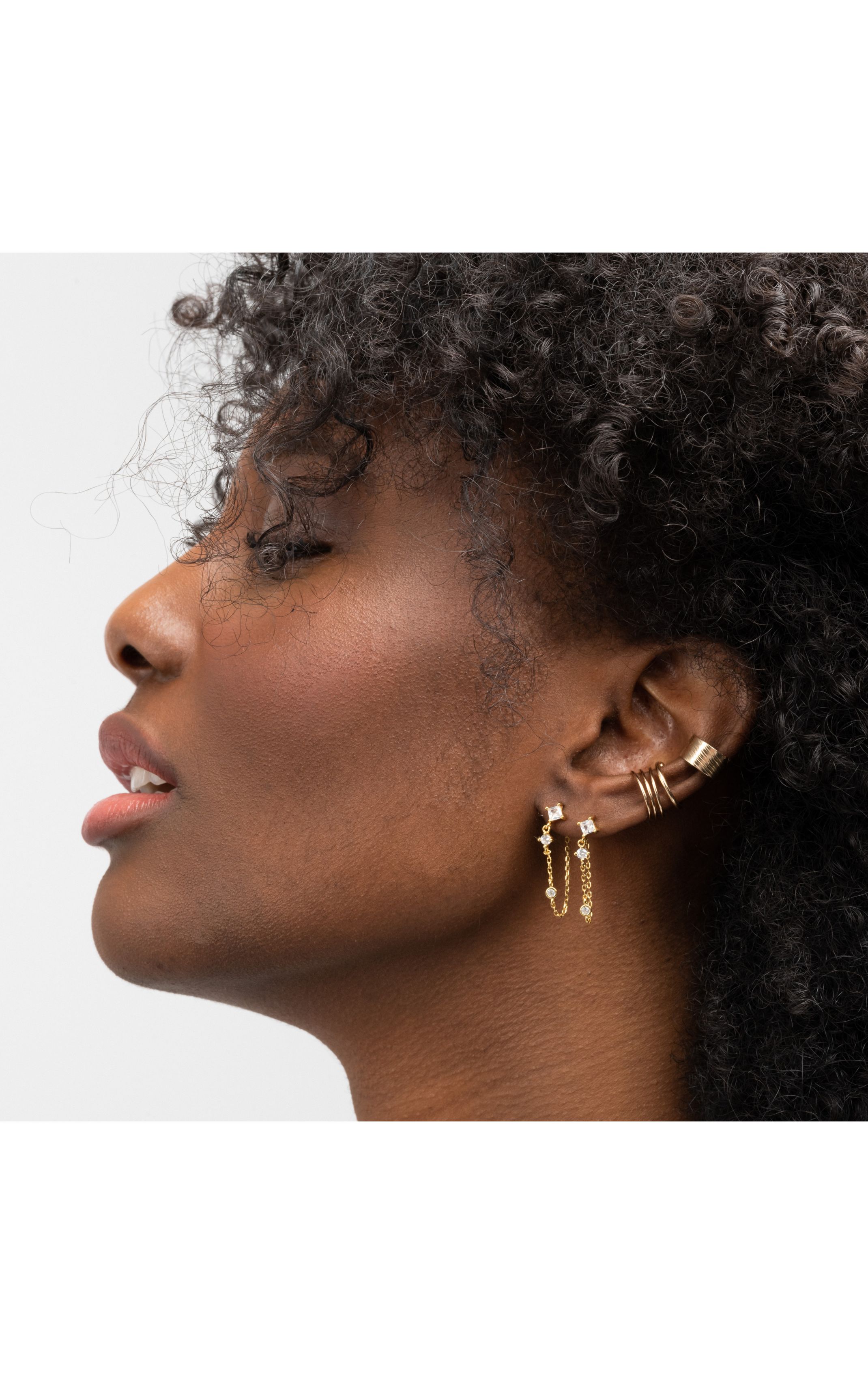 Earrings Helios White