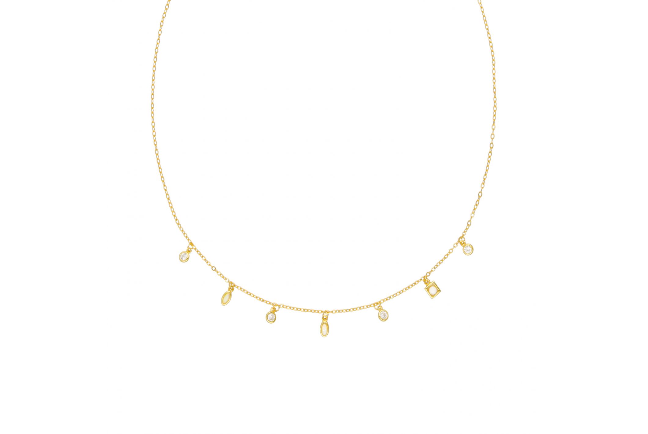 Hipanema Necklace Opaline Gold