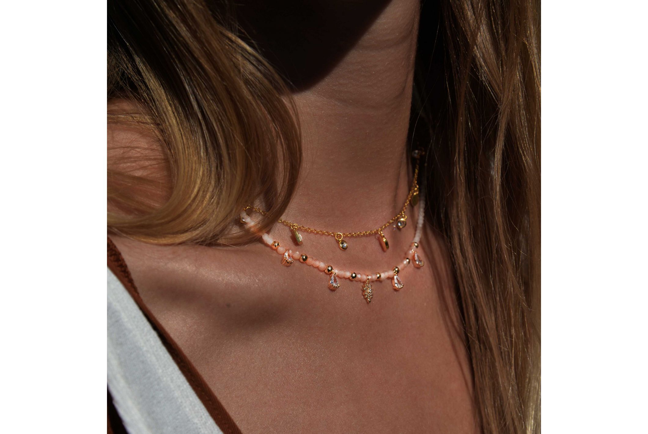 Hipanema Necklace Opaline Gold