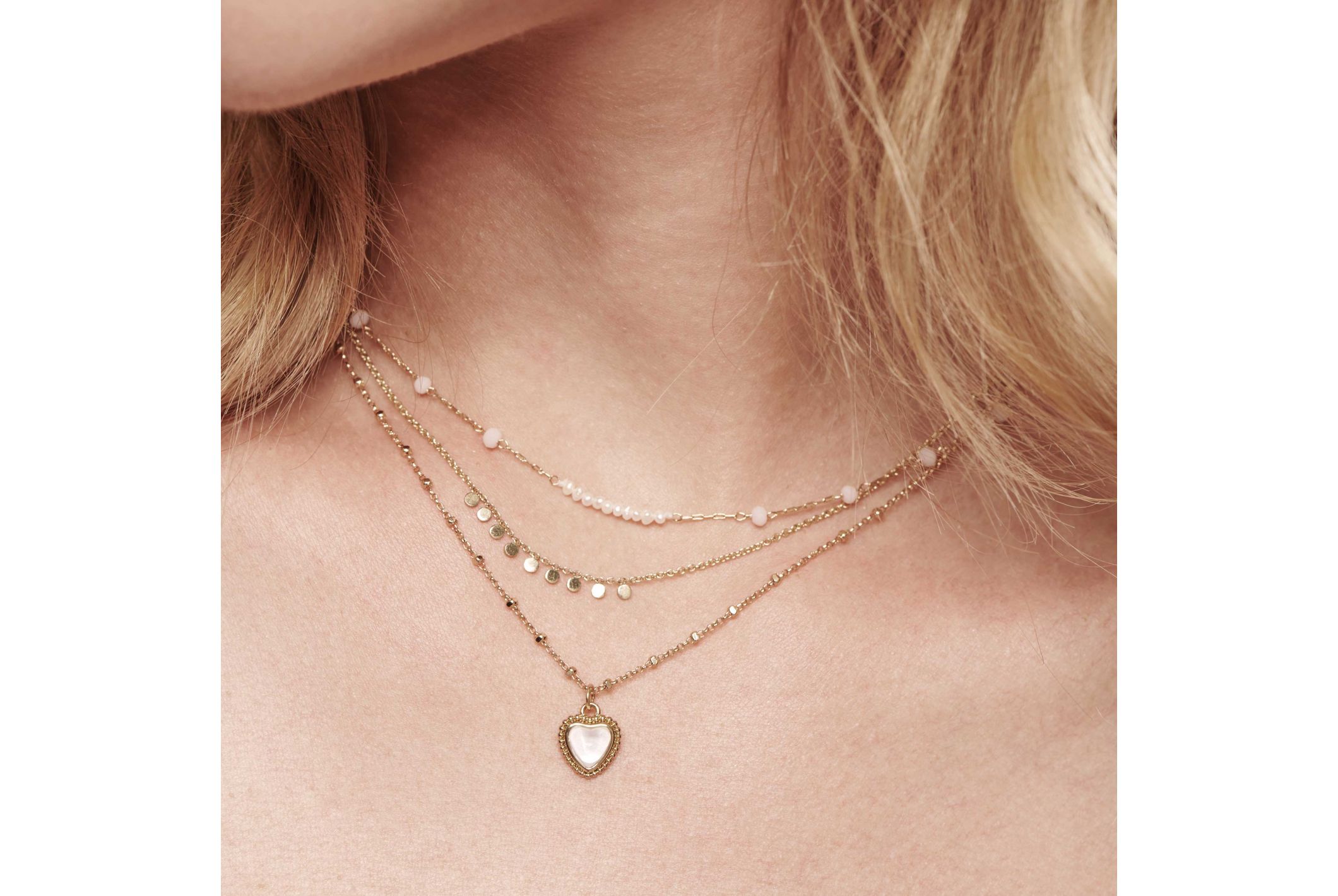 Hipanema Collier Yesterday Blanc