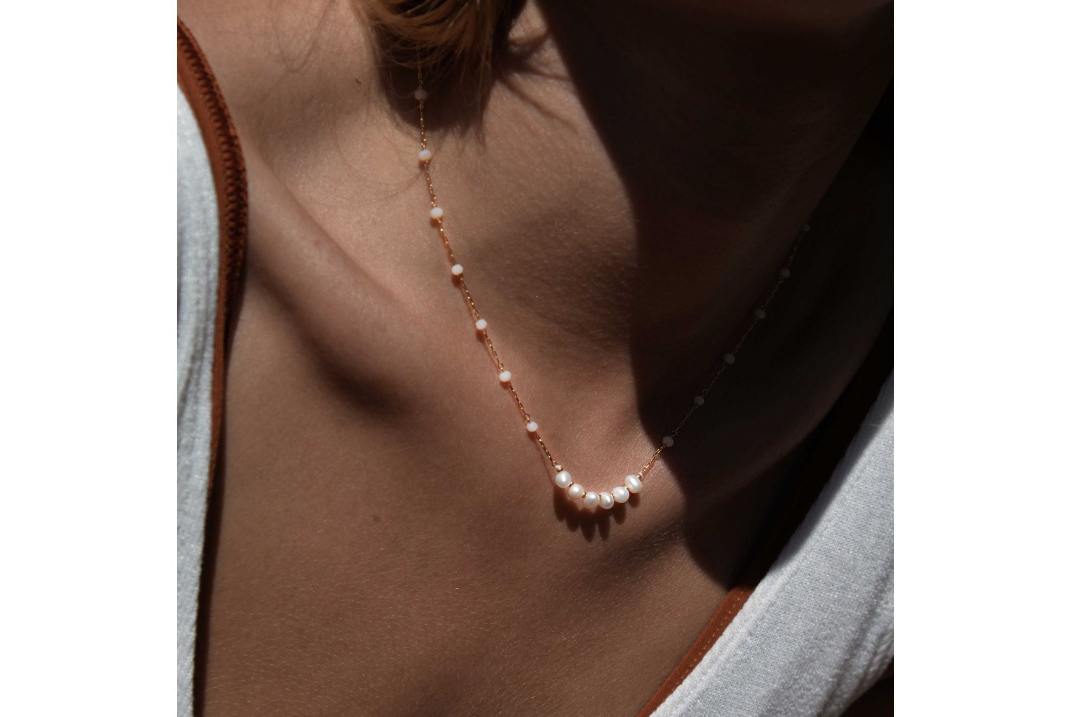 Hipanema Collier Tomorrow Blanc