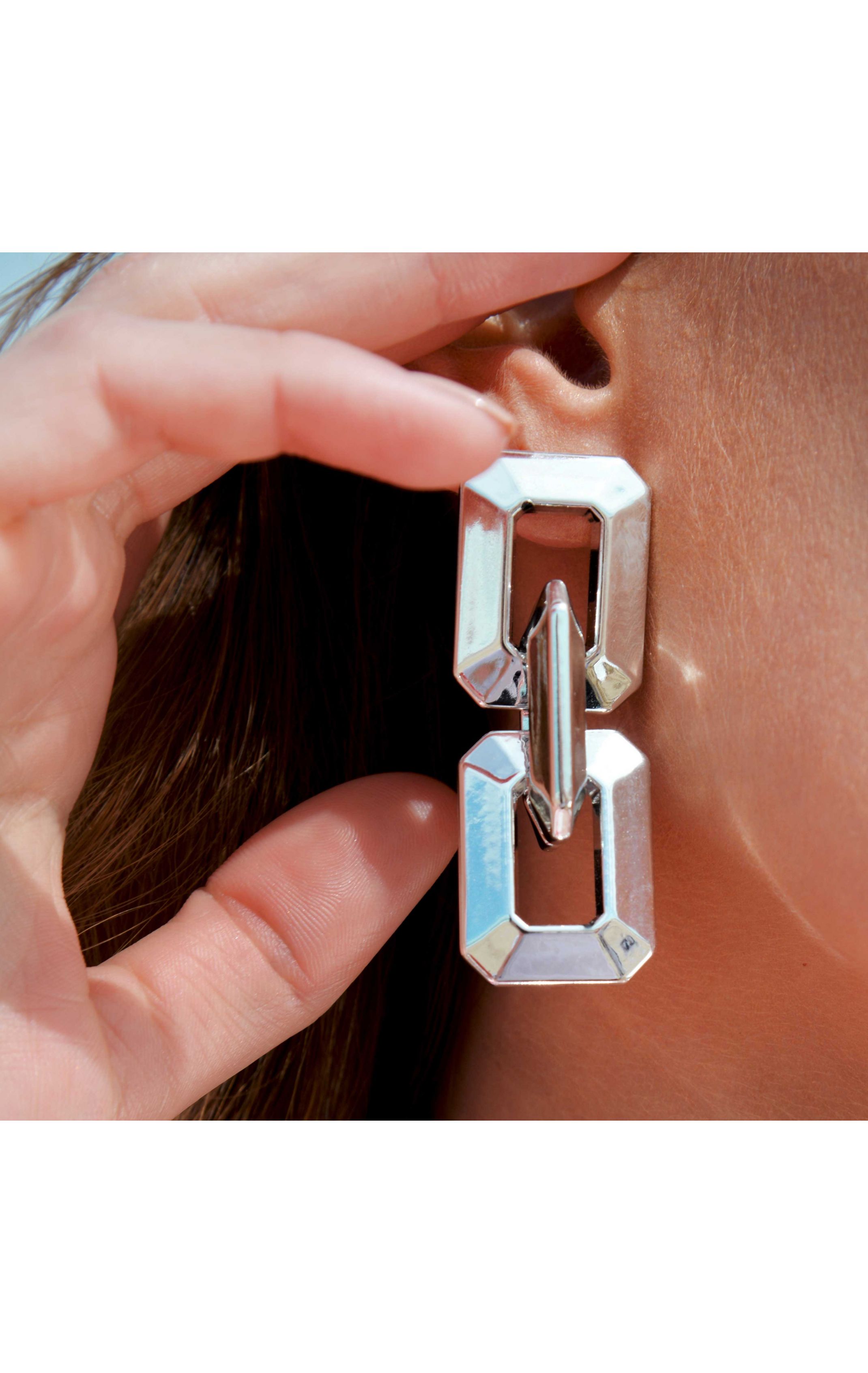 Earrings Evans Argenté
