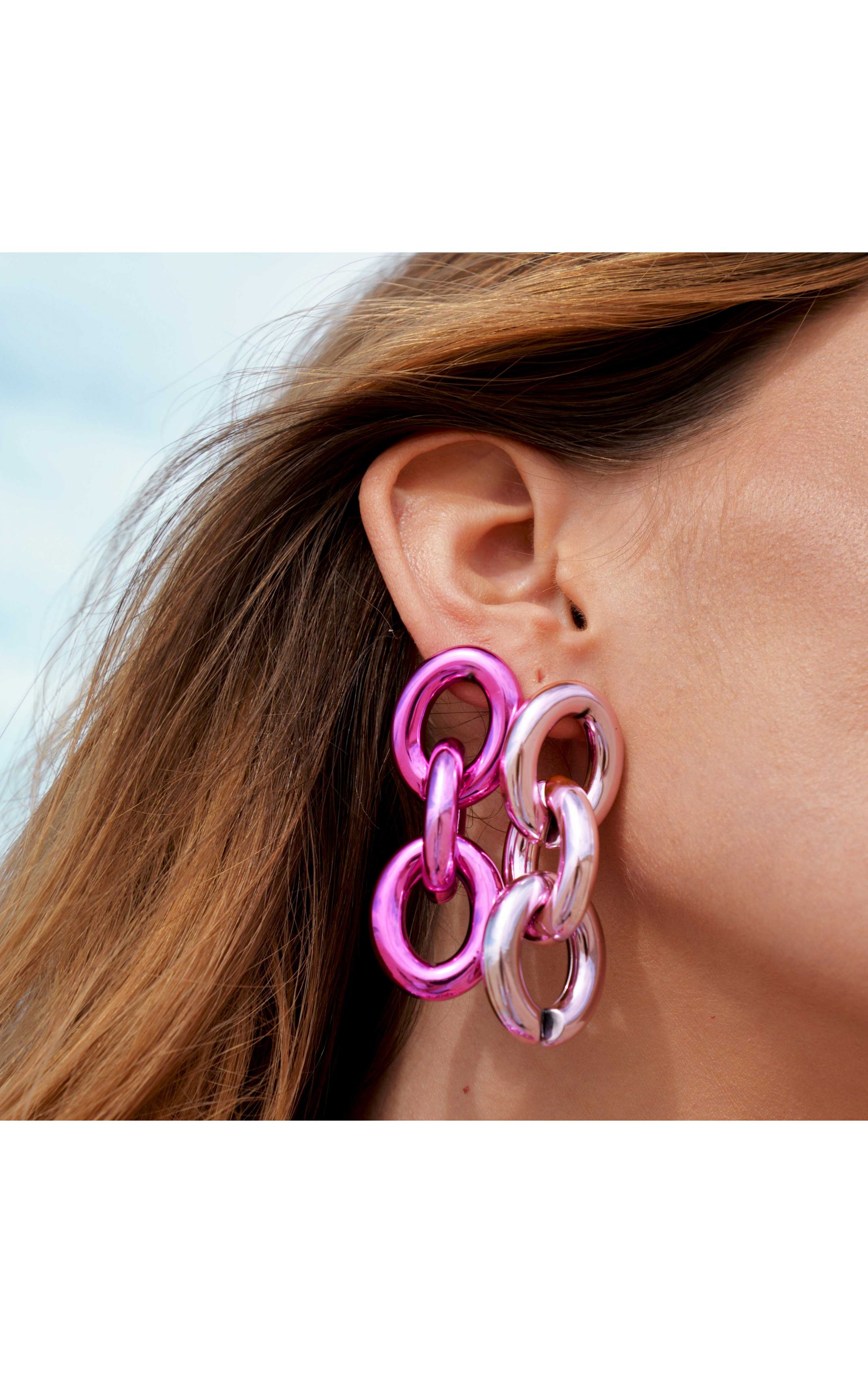 Earrings Fox Pink