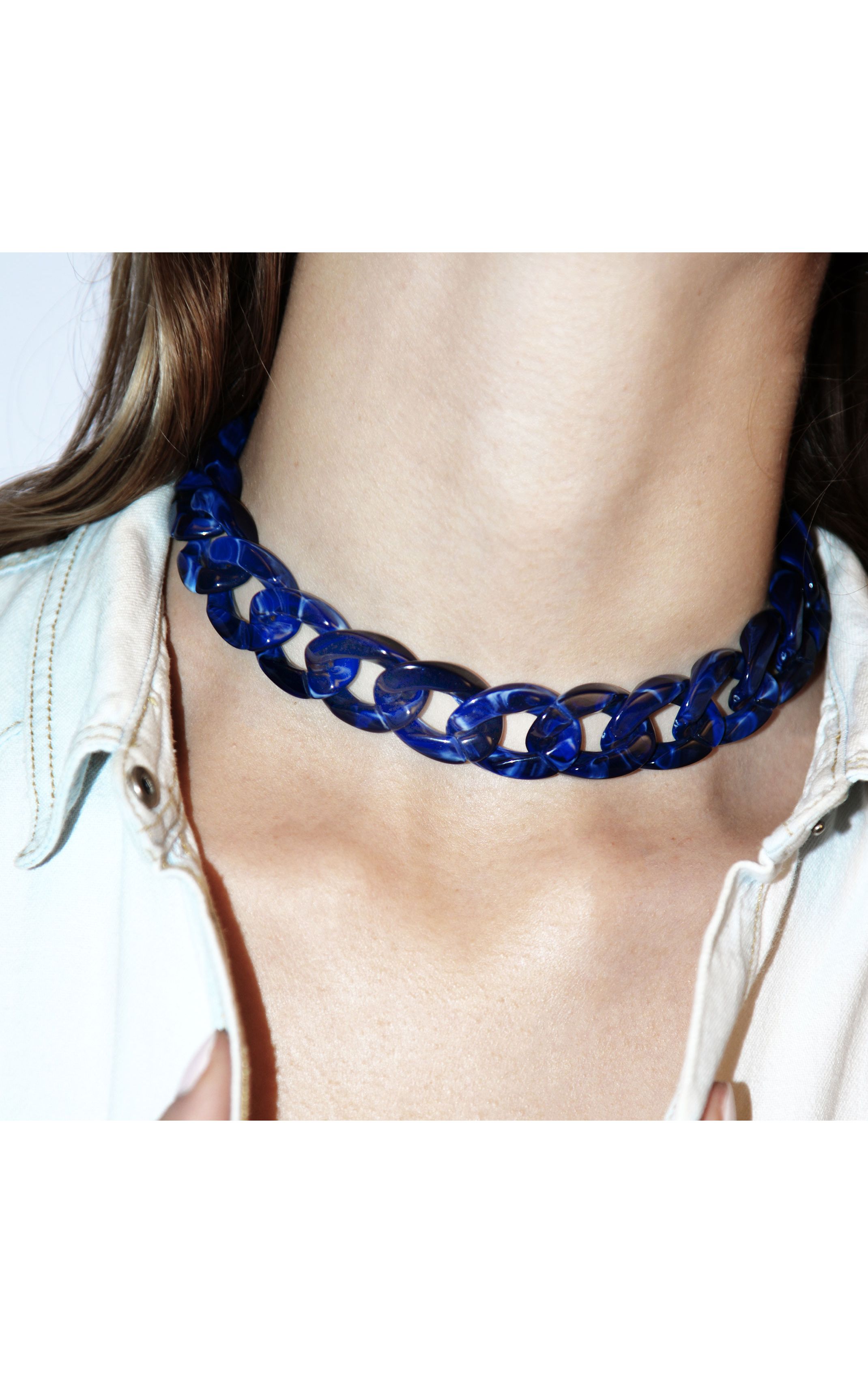Collier Jazzy Bleu Marine