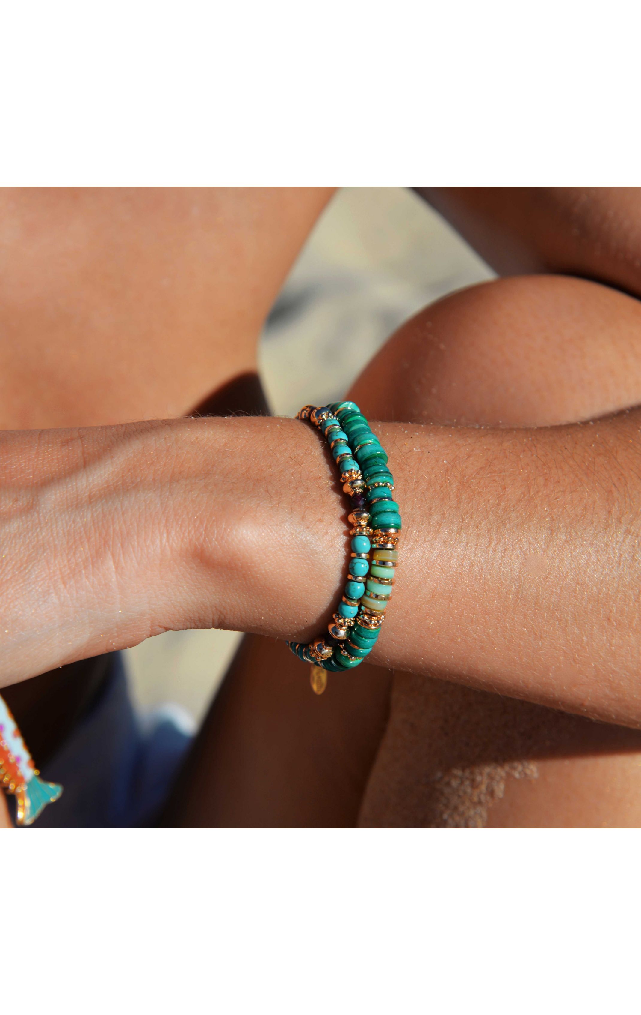 Bracelet Rayas Vert