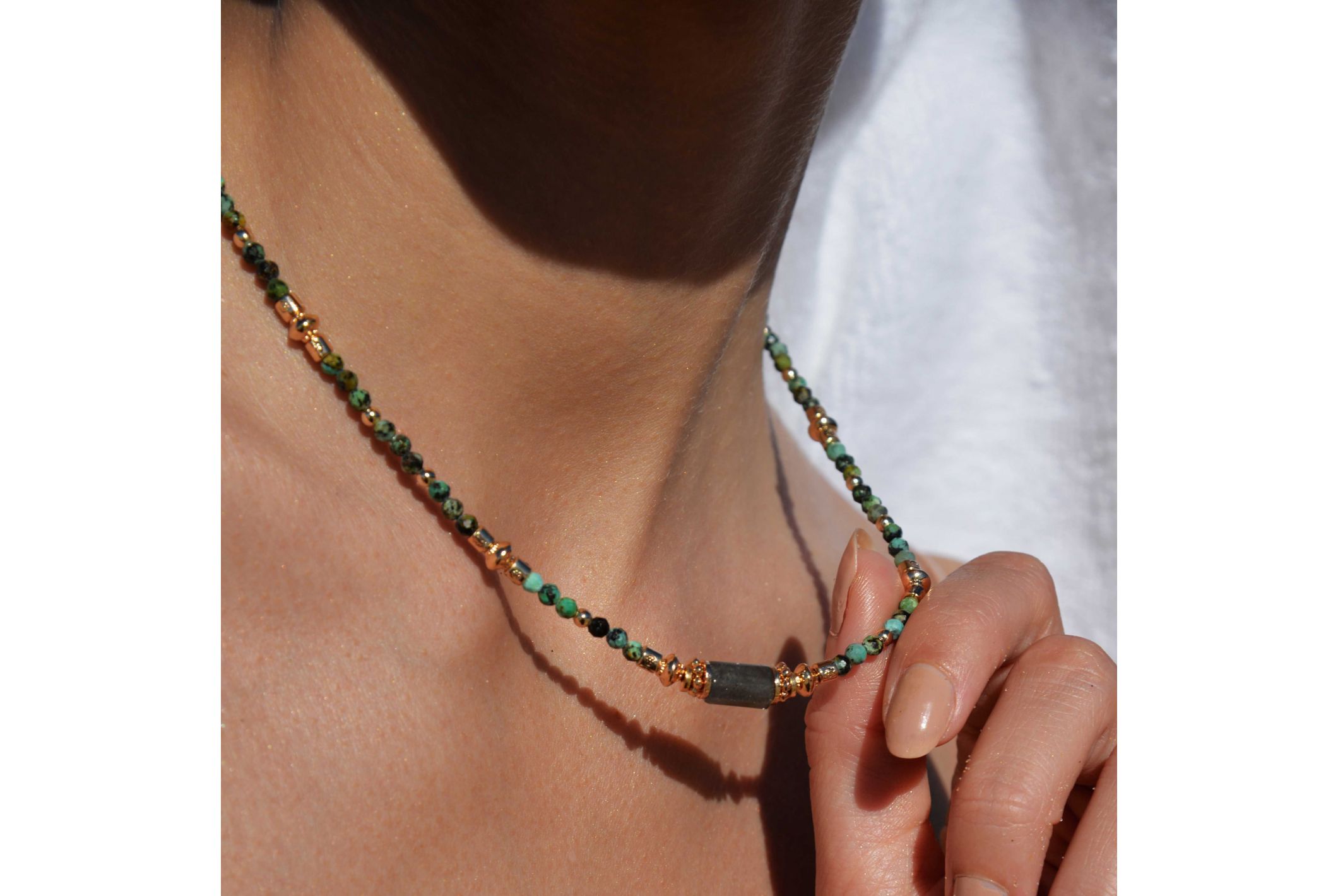 Hipanema Necklace Elina Green