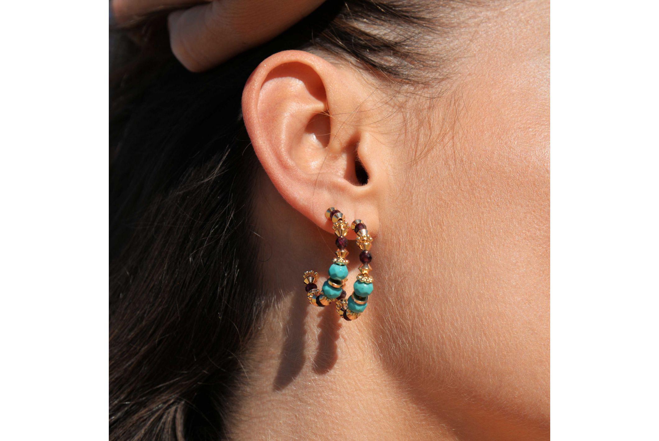 Hipanema Earrings Popcorn Gold
