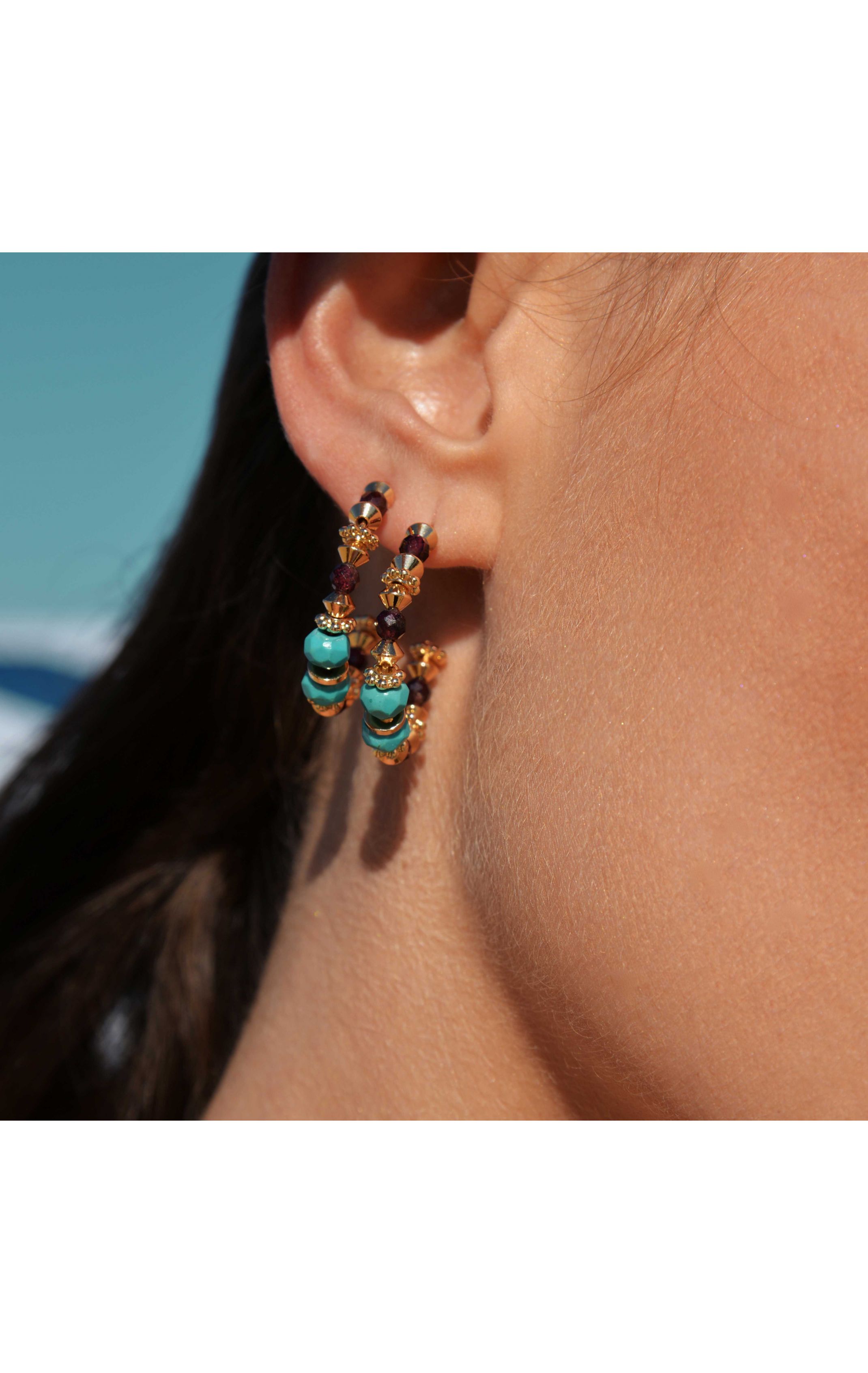 Boucles d'oreilles Popcorn Doré