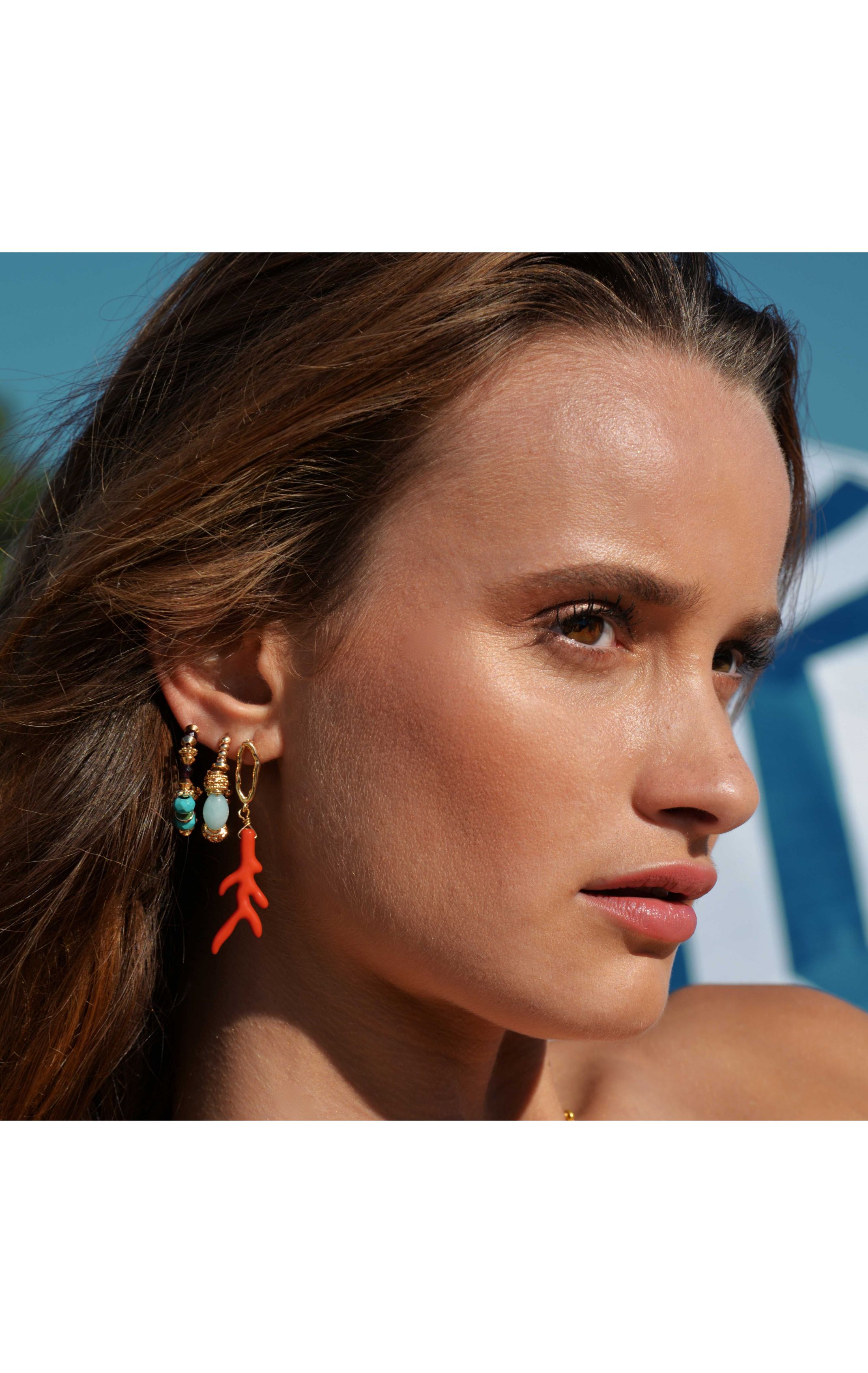 Boucles d'oreilles Popcorn Doré