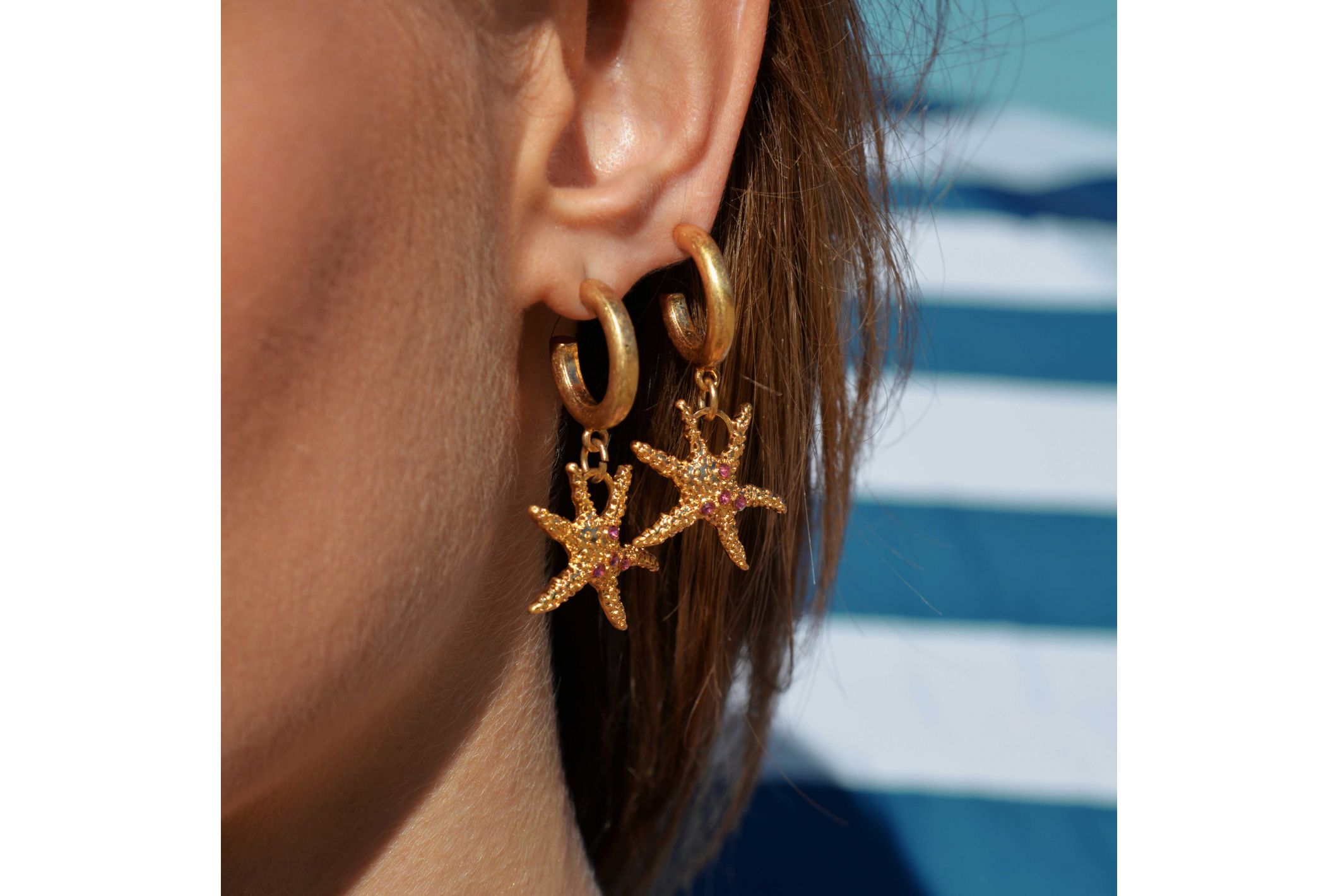 Hipanema Boucles d'oreilles Linosa Doré