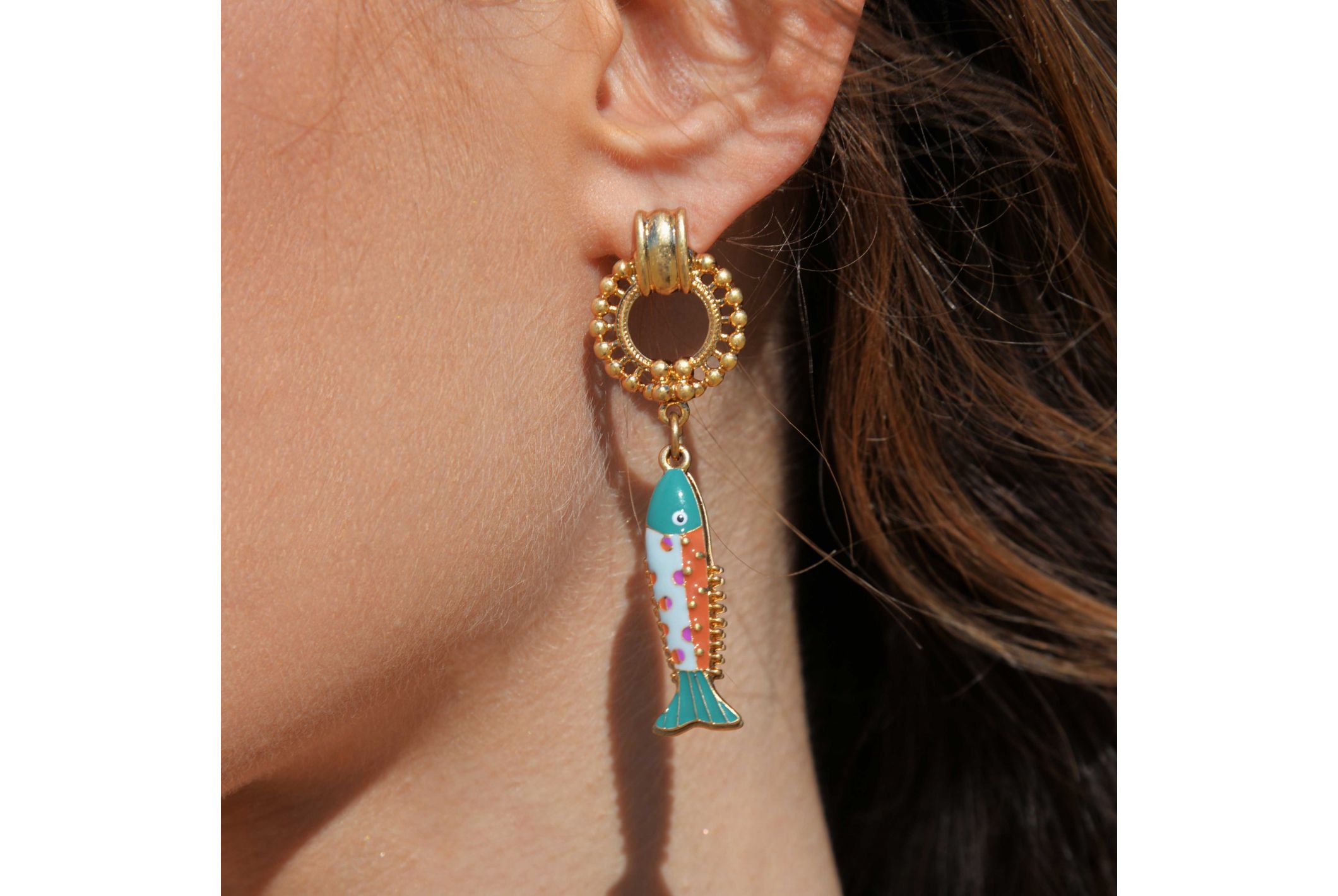 Hipanema Boucles d'oreilles Therazia Multicolore