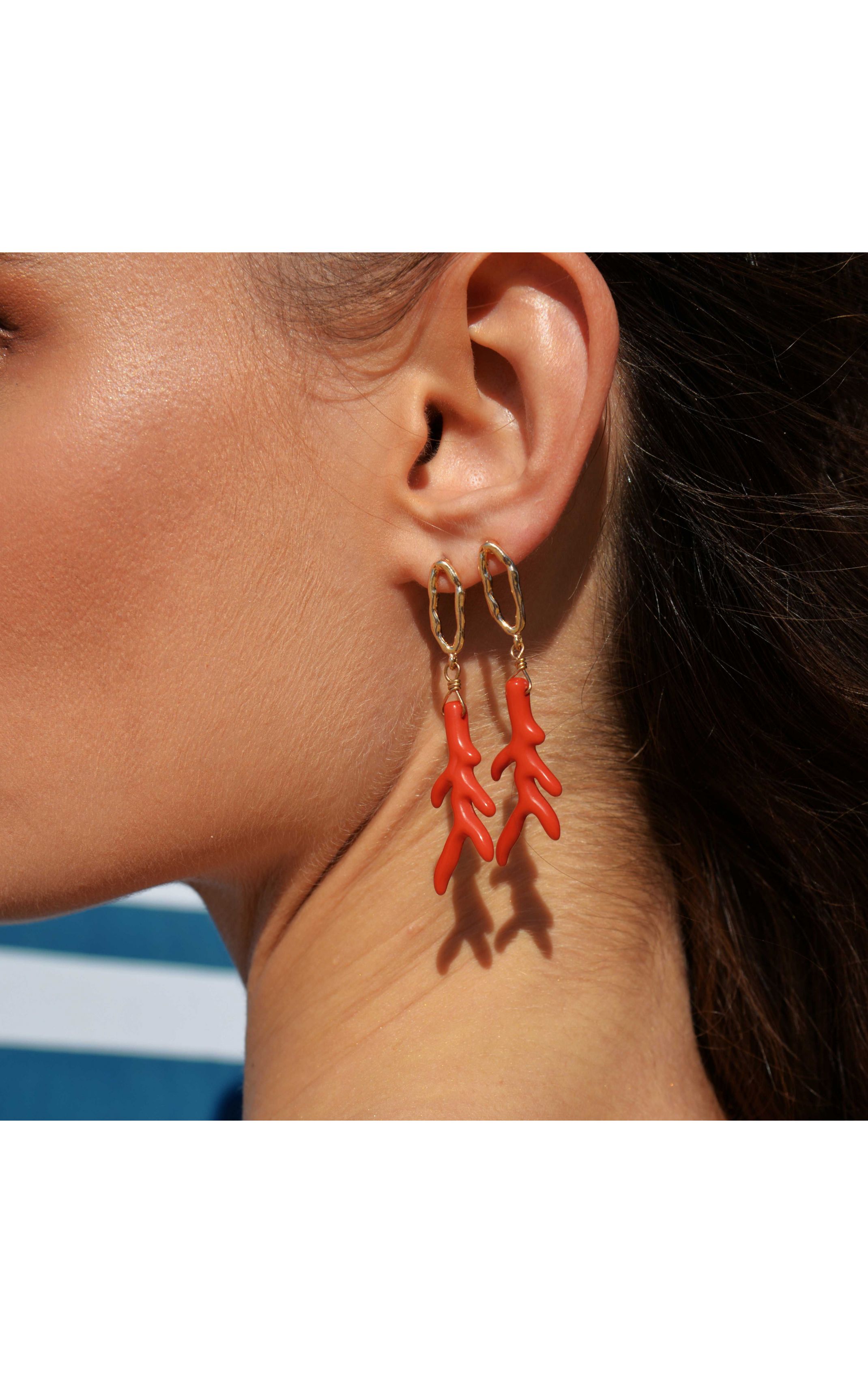 Boucles d'oreilles Vulcano Tomate