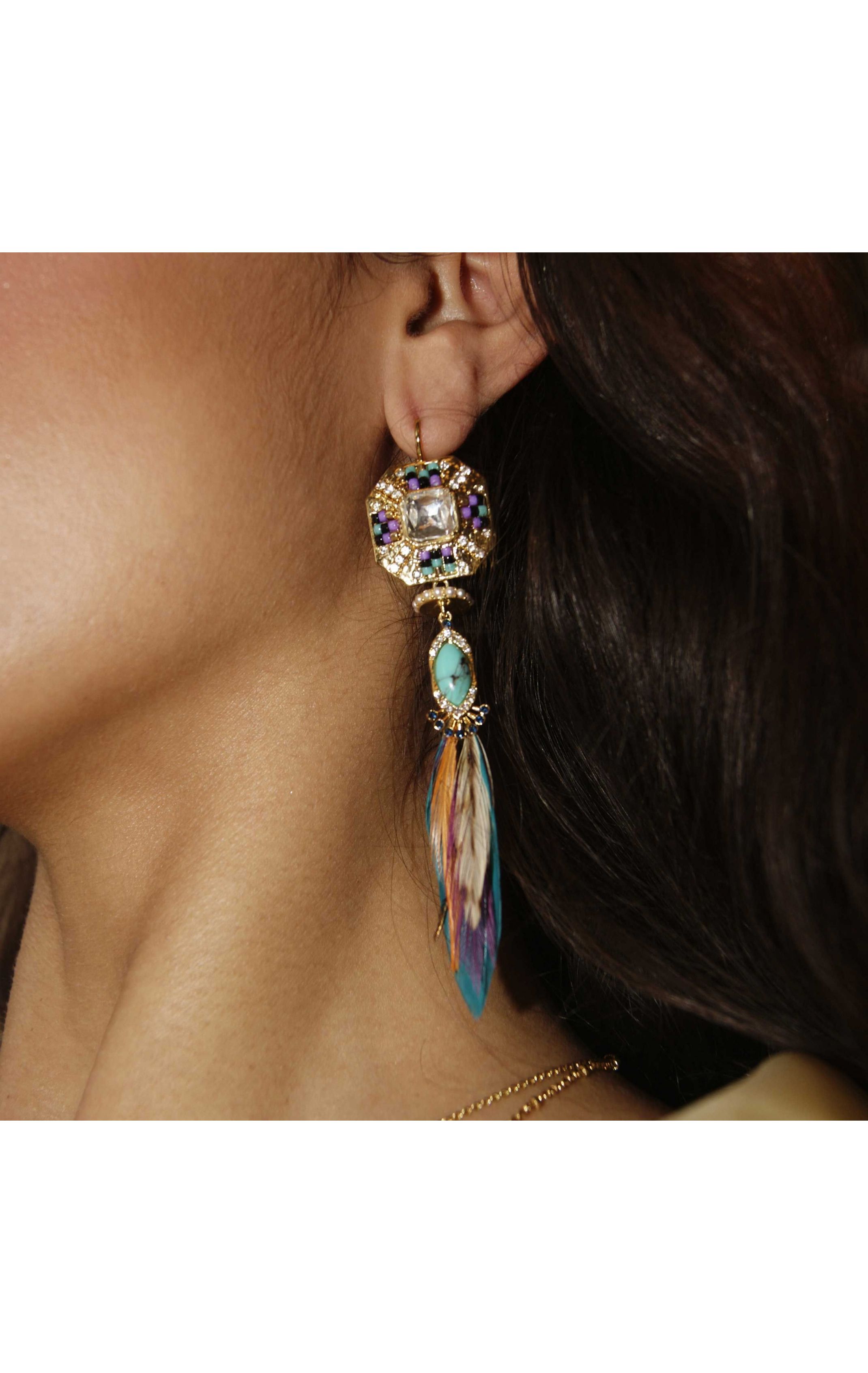 Boucles d'oreilles Janeiro Doré