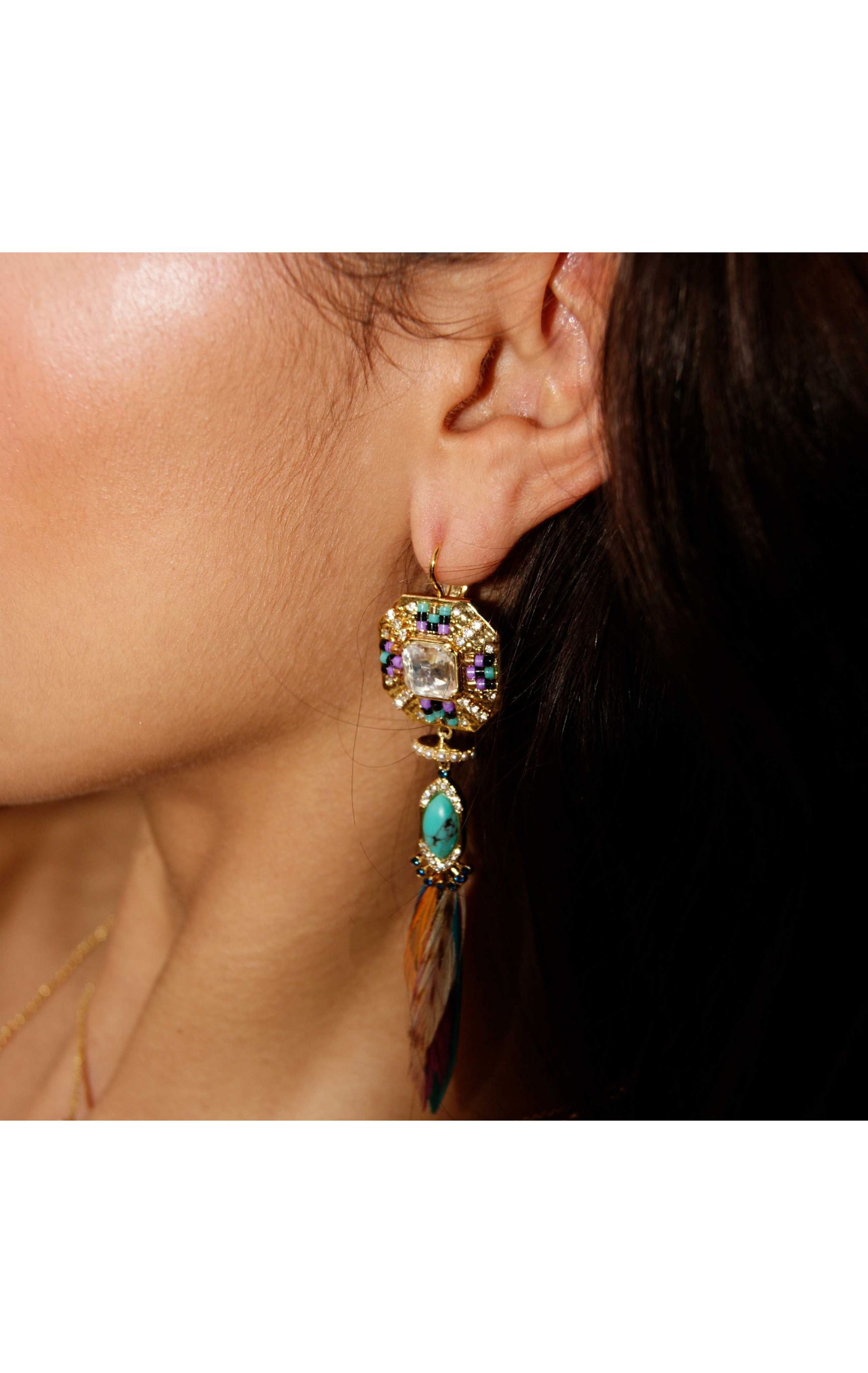 Boucles d'oreilles Janeiro Doré
