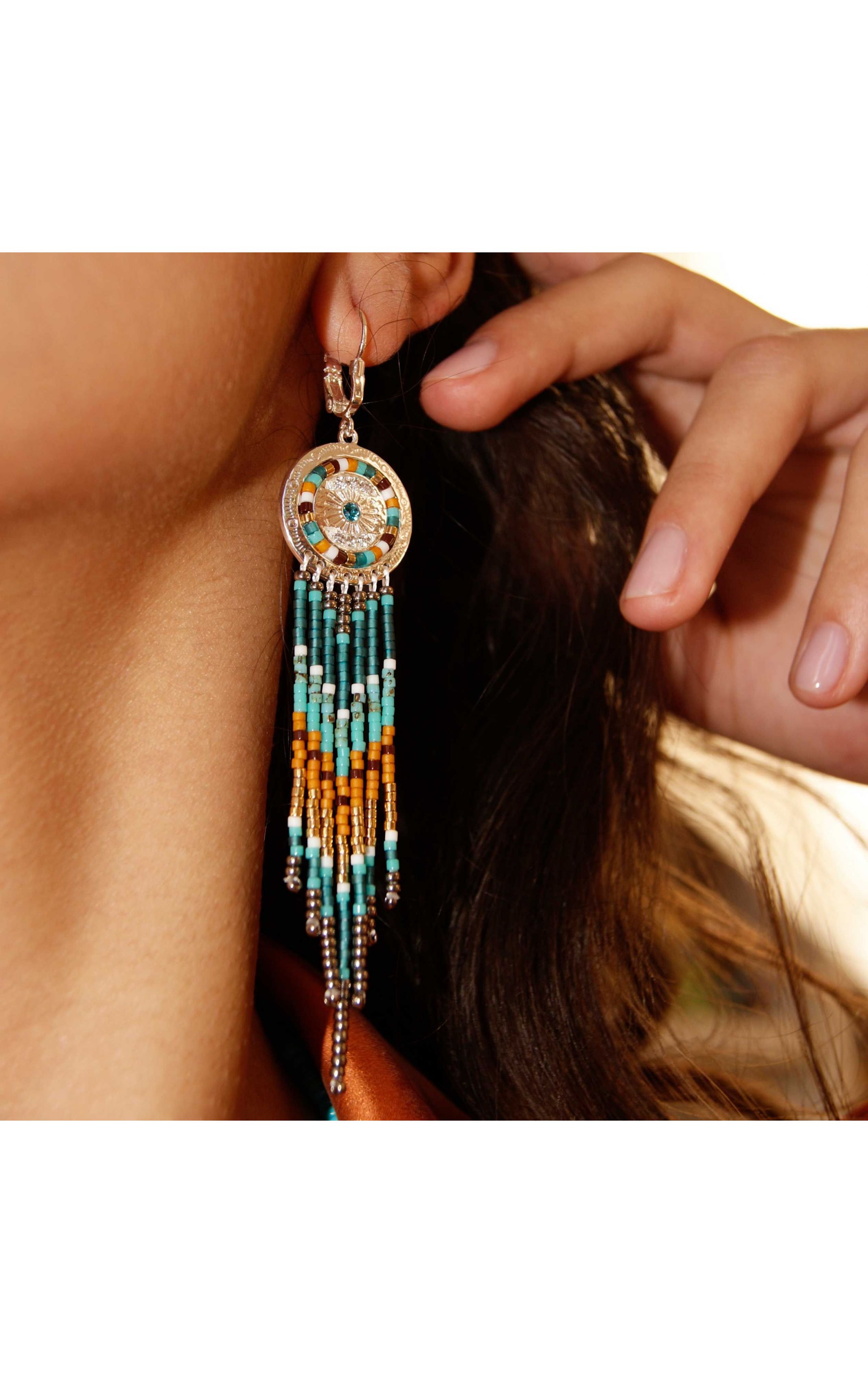 Boucles d'oreilles Zendaya Argenté