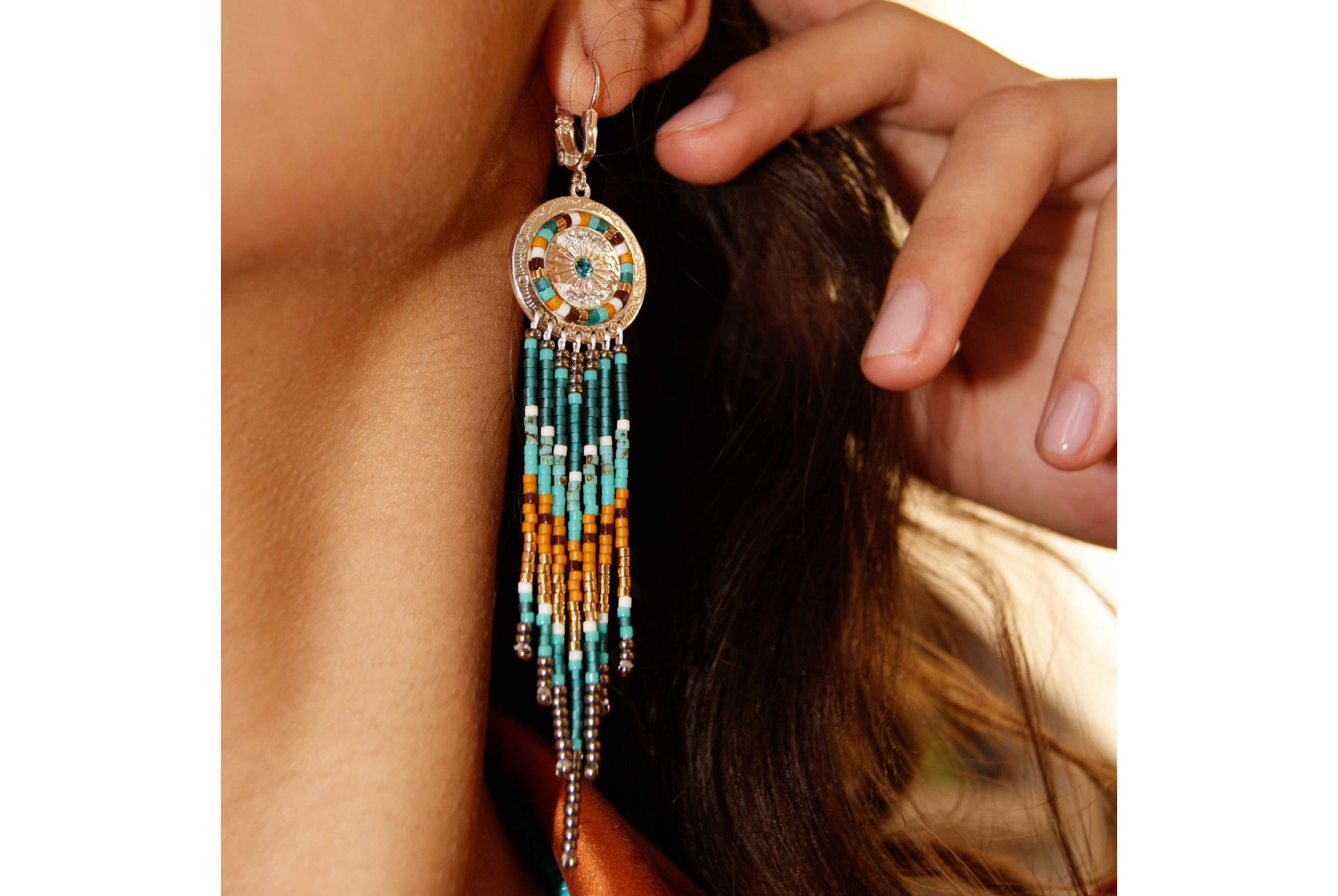 Hipanema Earrings Zendaya Argenté