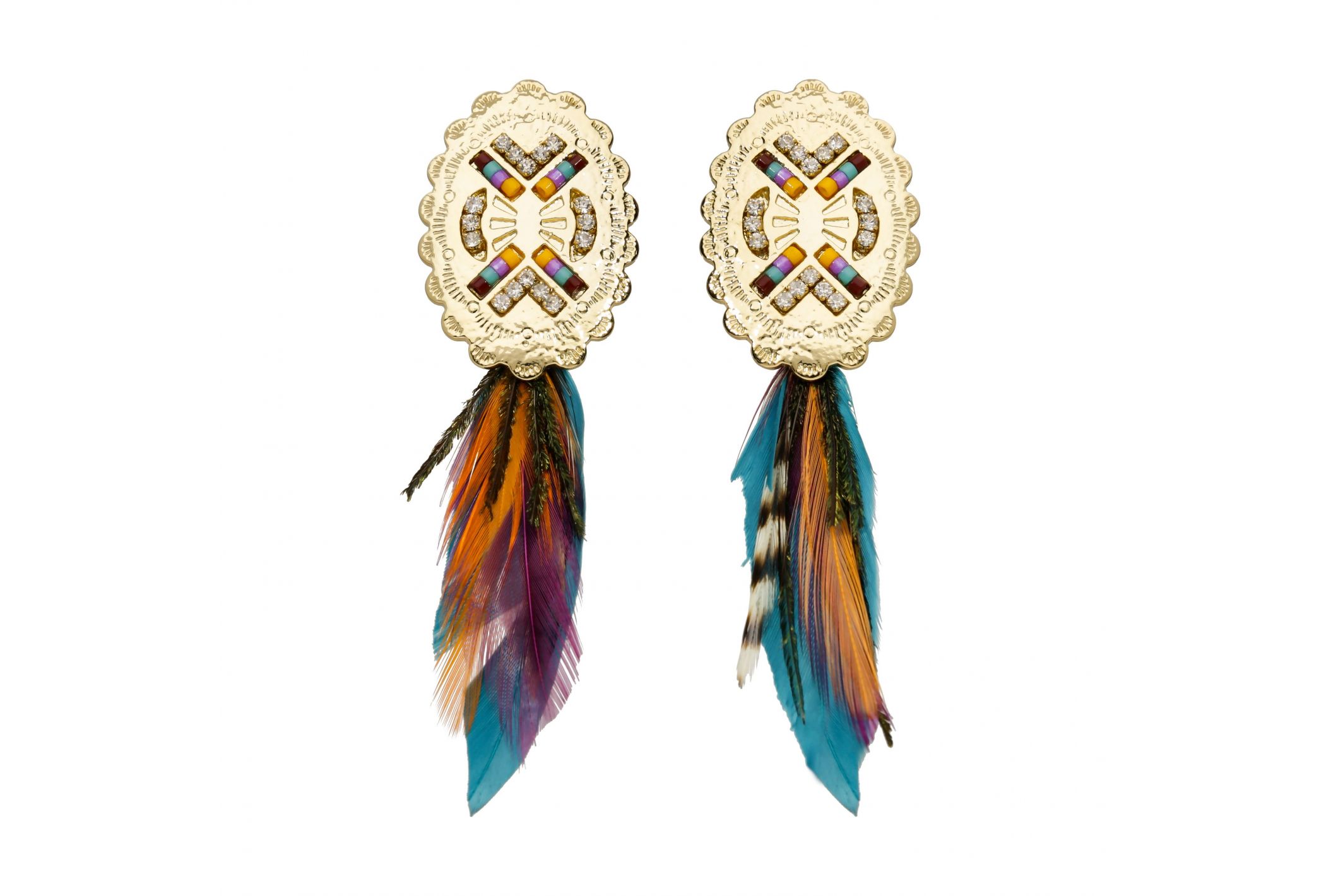 Hipanema Earrings Papagayo Gold