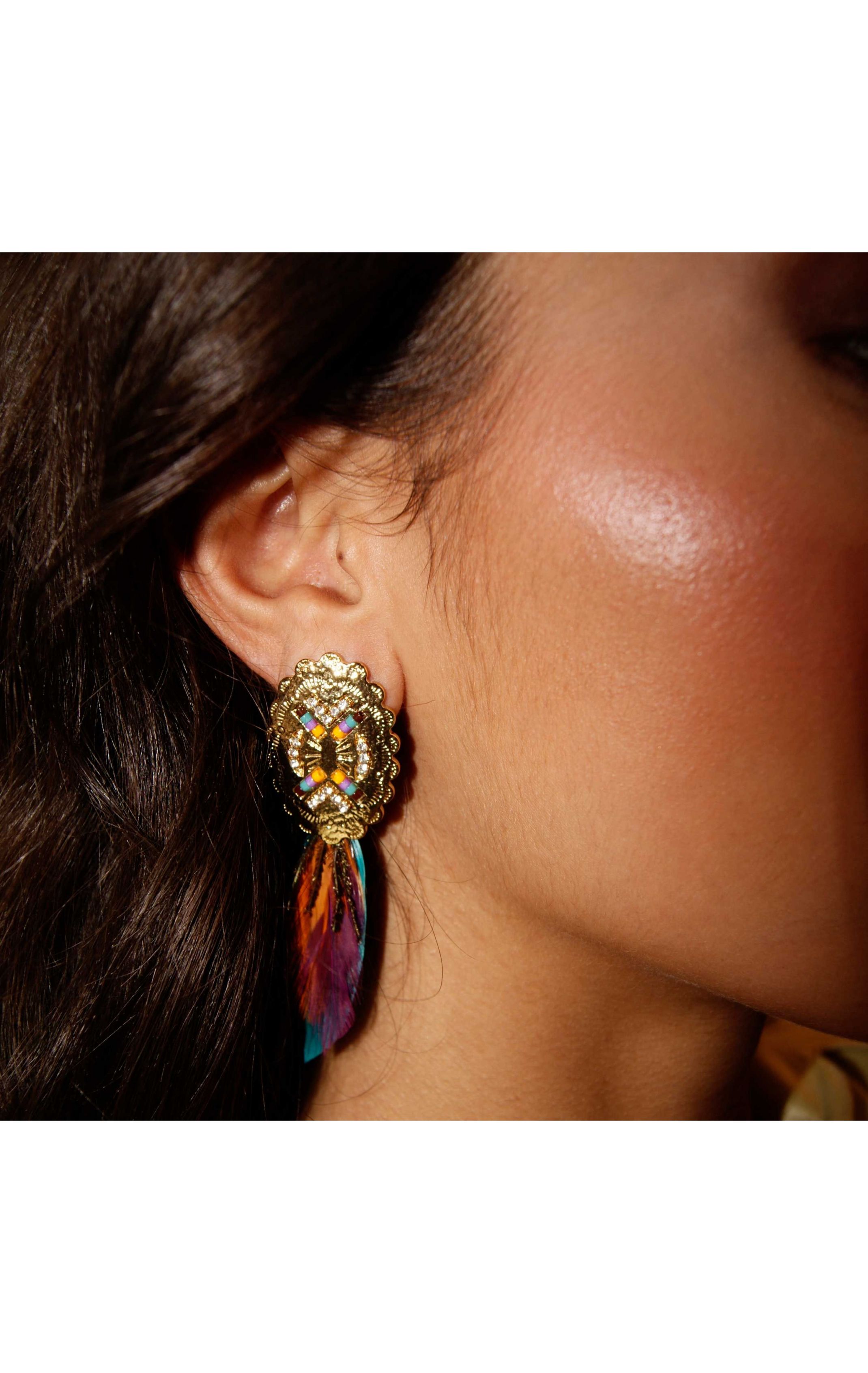 Earrings Papagayo Gold