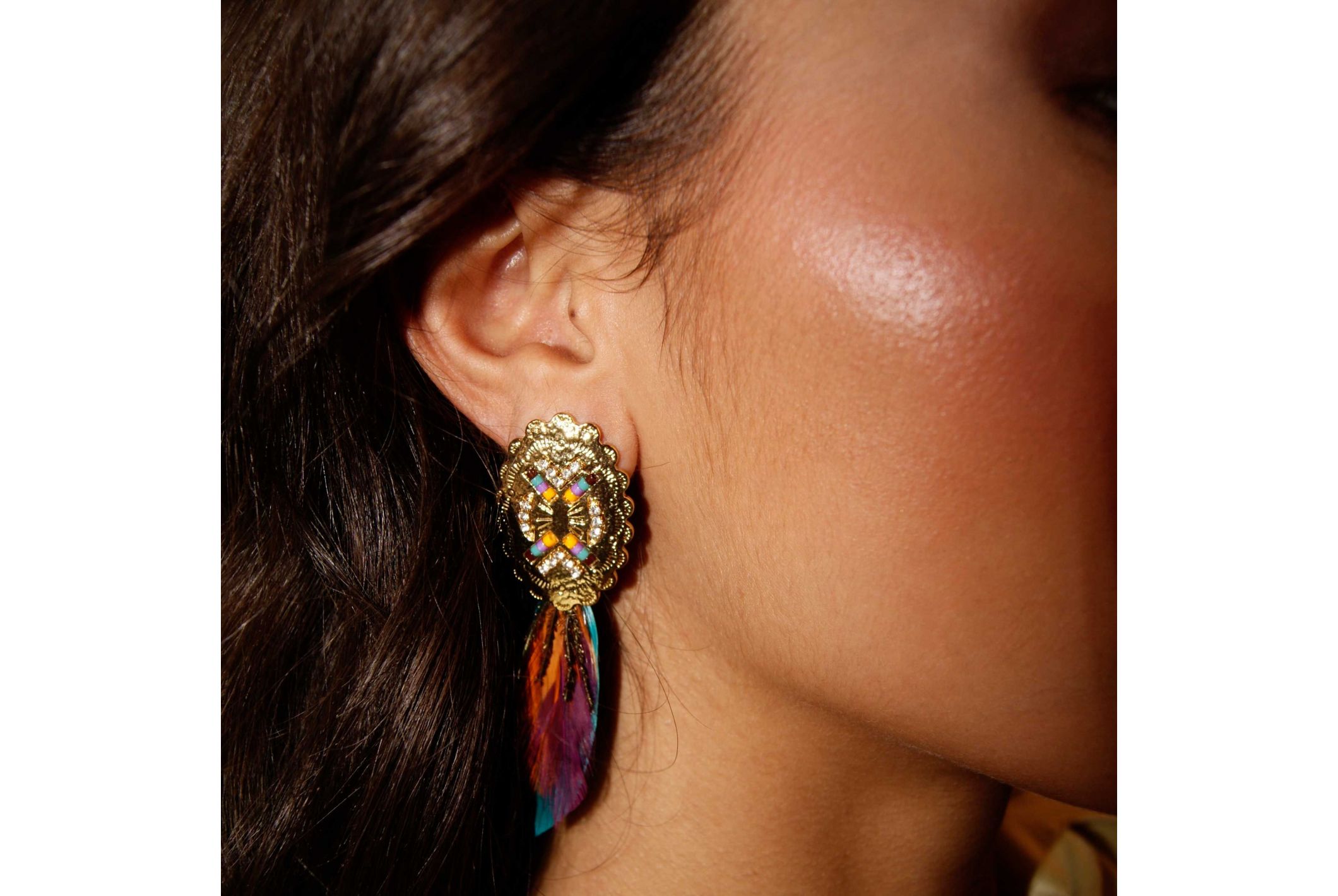Hipanema Earrings Papagayo Gold