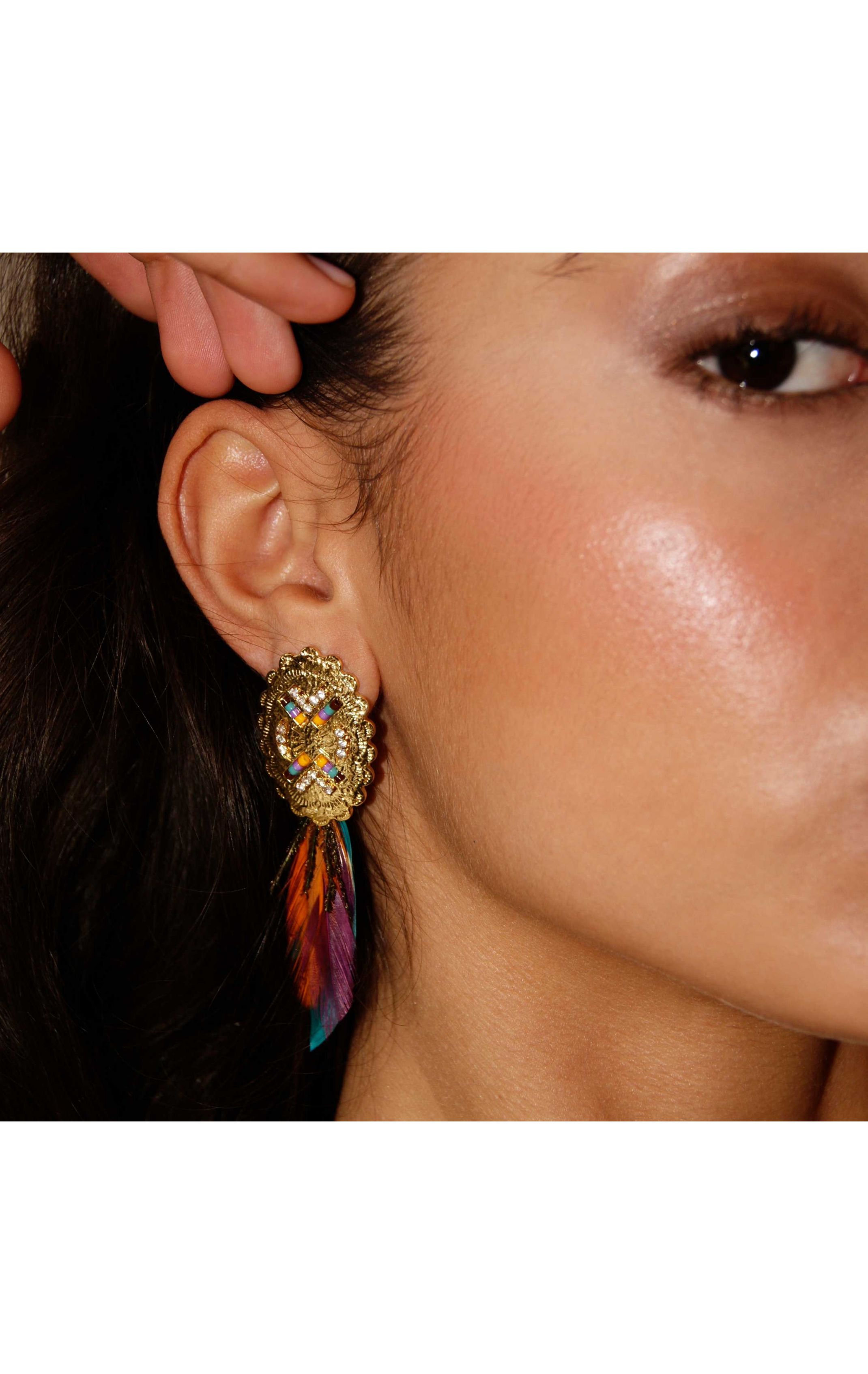 Earrings Papagayo Gold