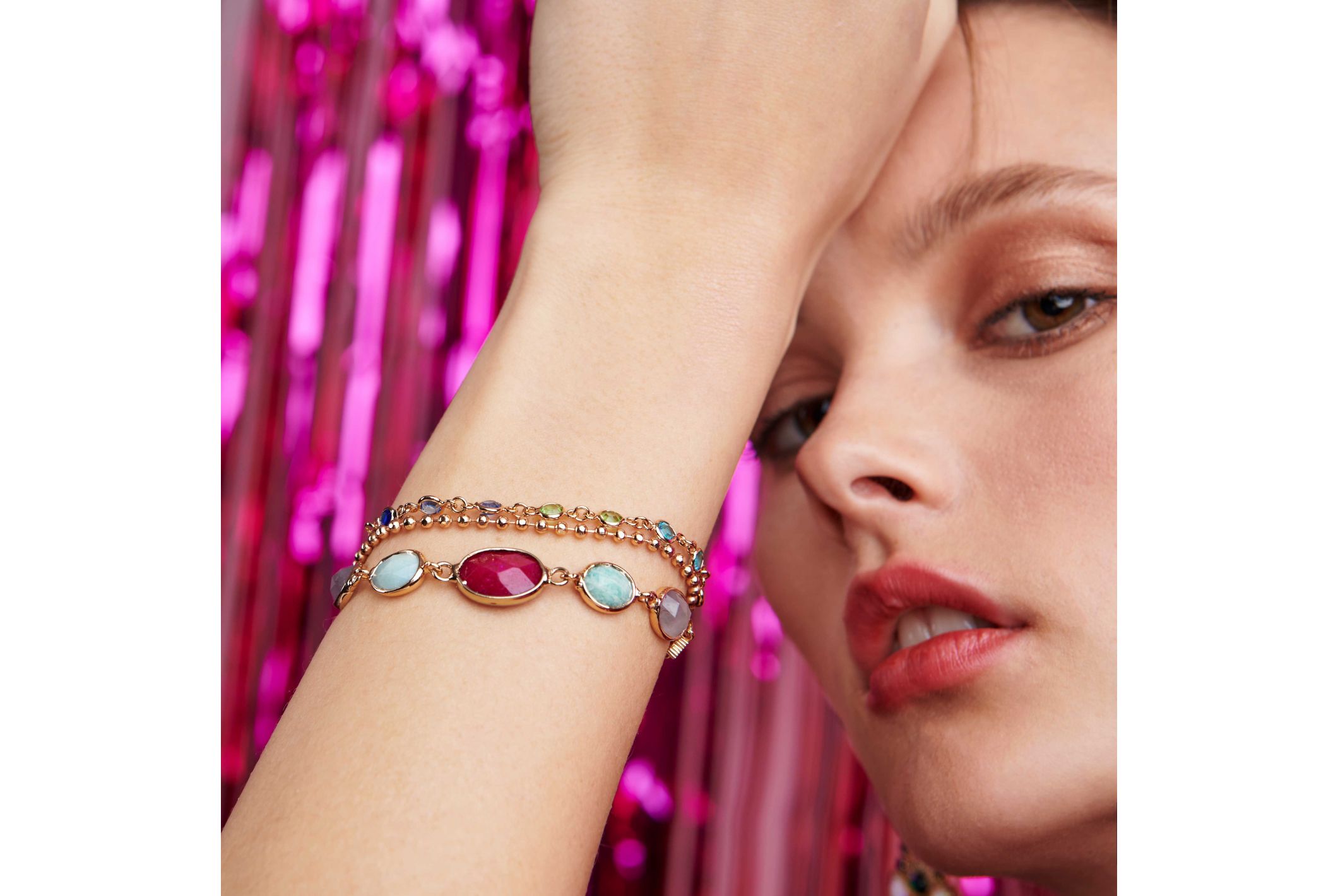 Hipanema Cuff Kabaret Pink