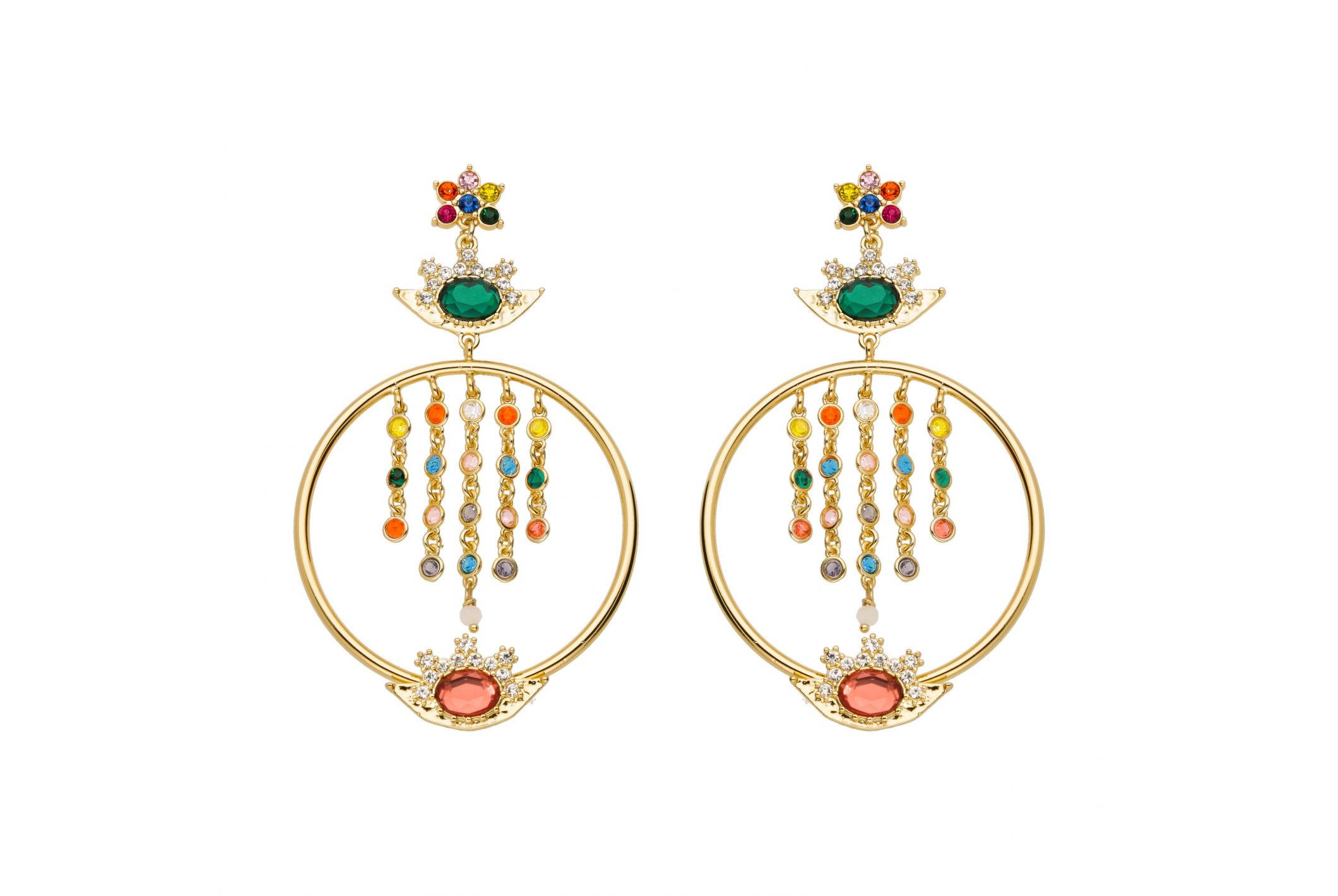 Hipanema Boucles d'oreilles Dynasty Multicolore