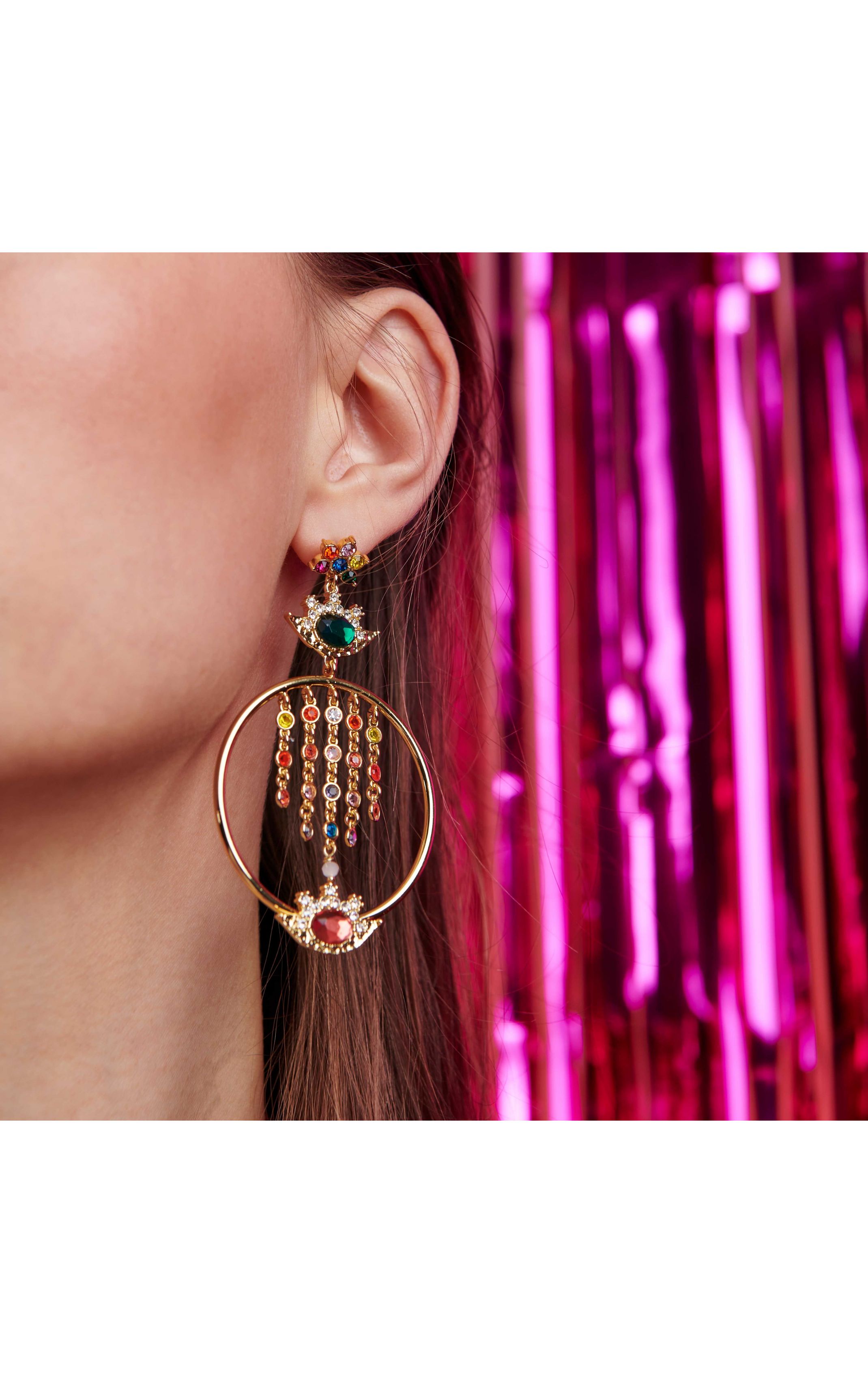 Boucles d'oreilles Dynasty Multicolore