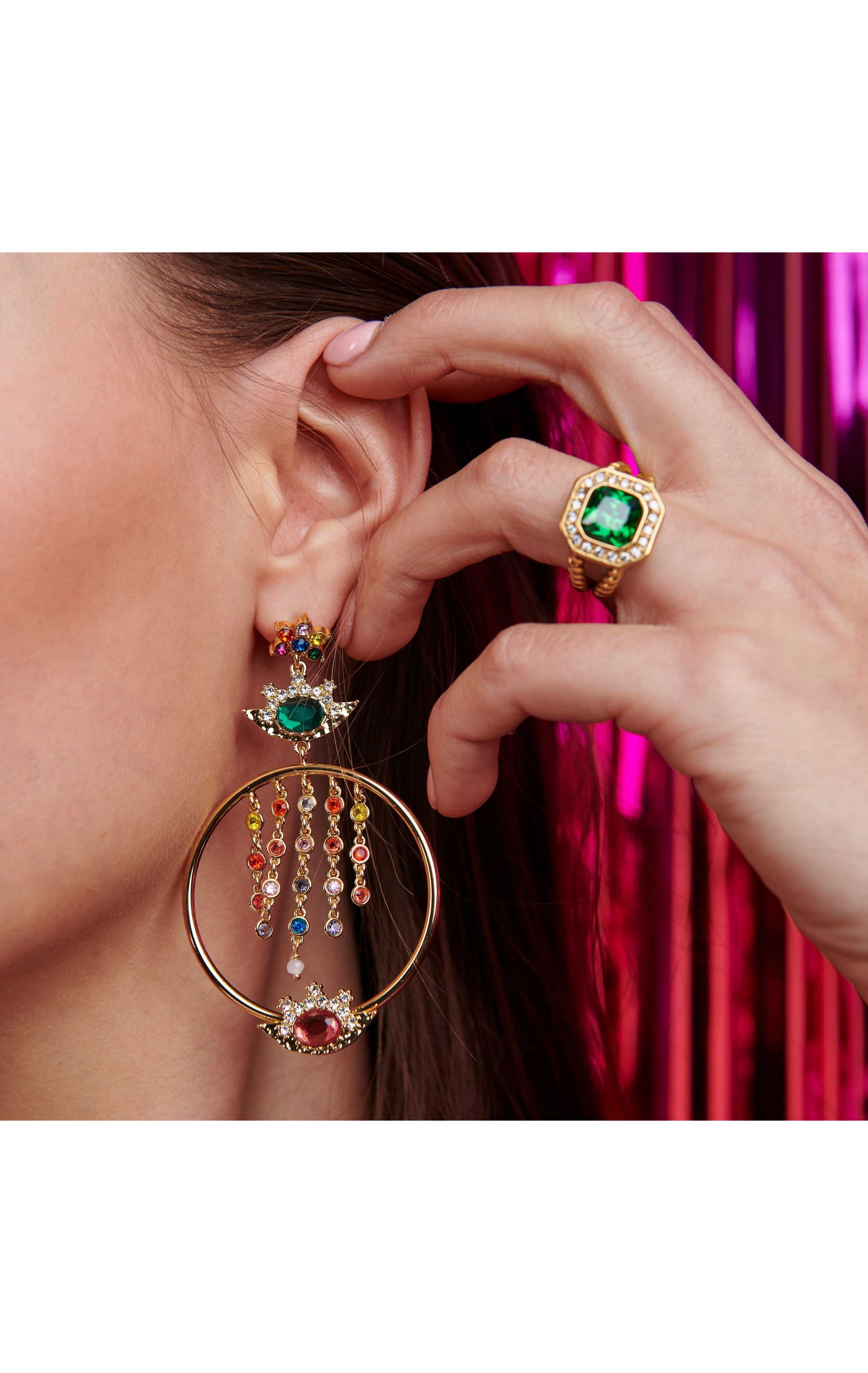 Boucles d'oreilles Dynasty Multicolore