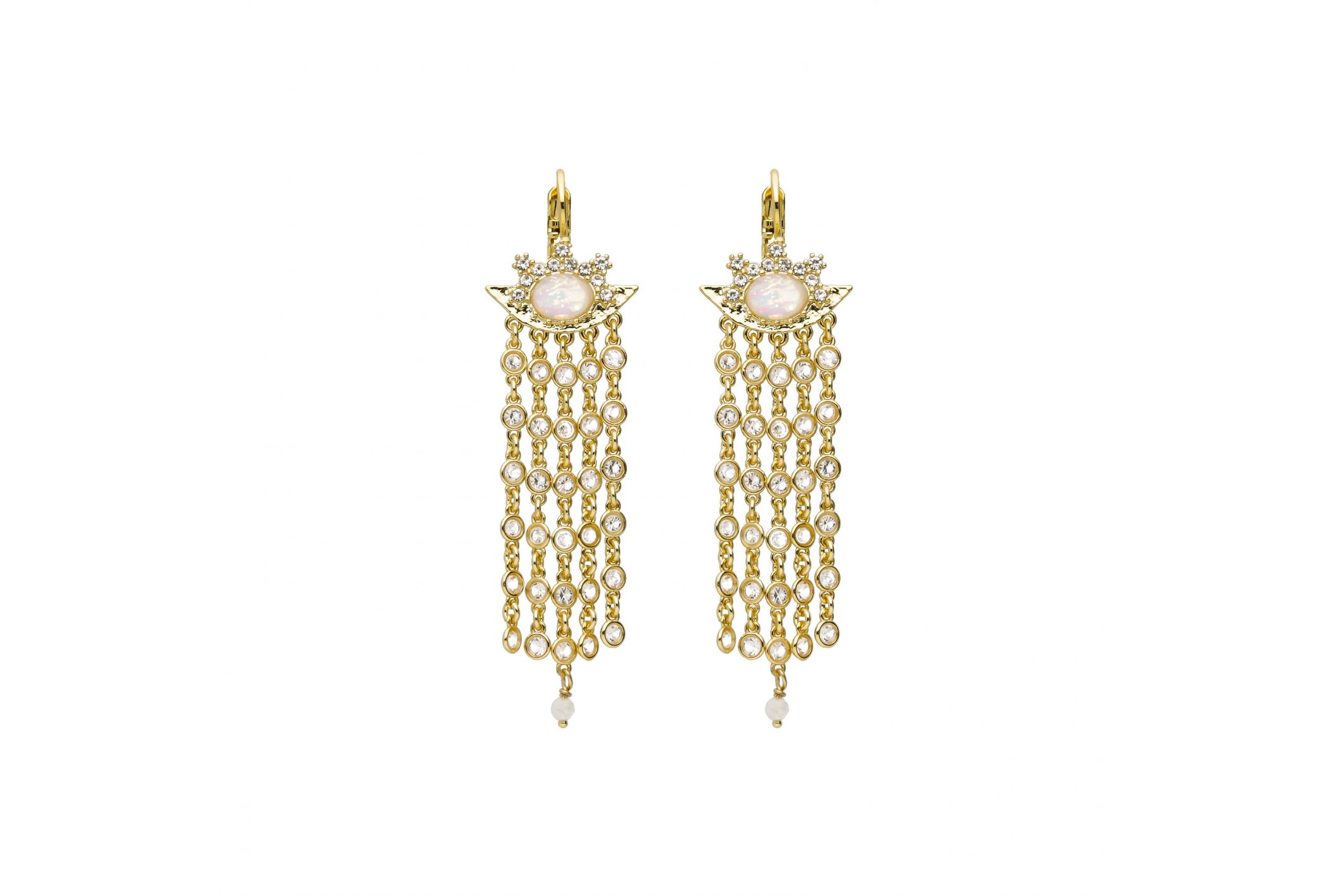 Hipanema Boucles d'oreilles Monroe Blanc