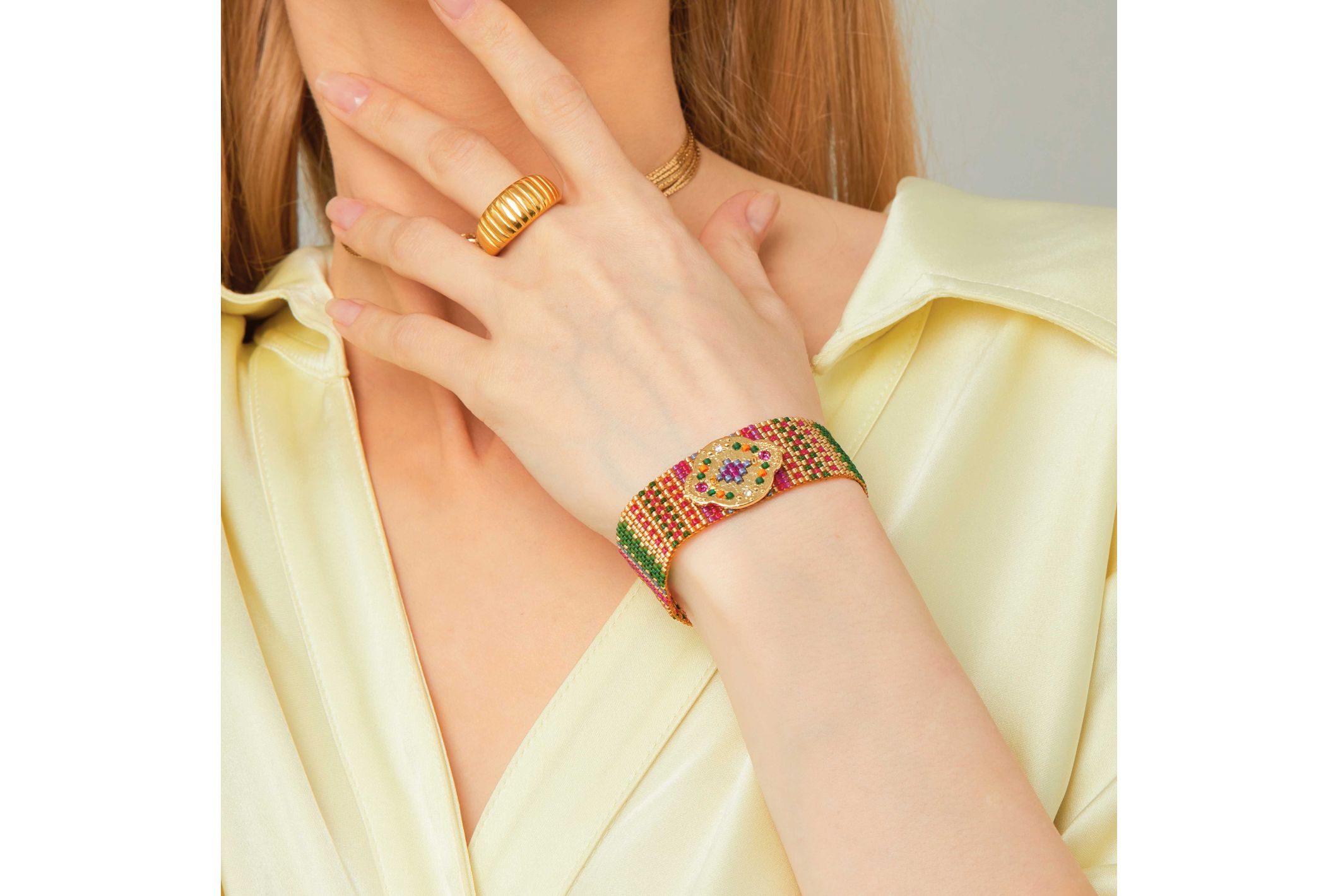 Hipanema Cuff Alonzo Gold