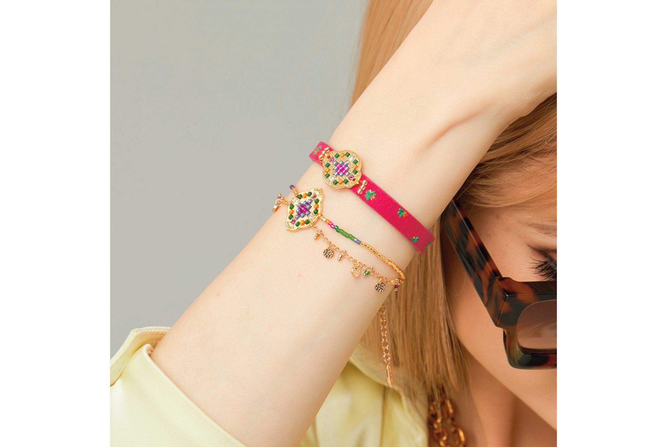 Hipanema Bracelet Eclectik Grenat