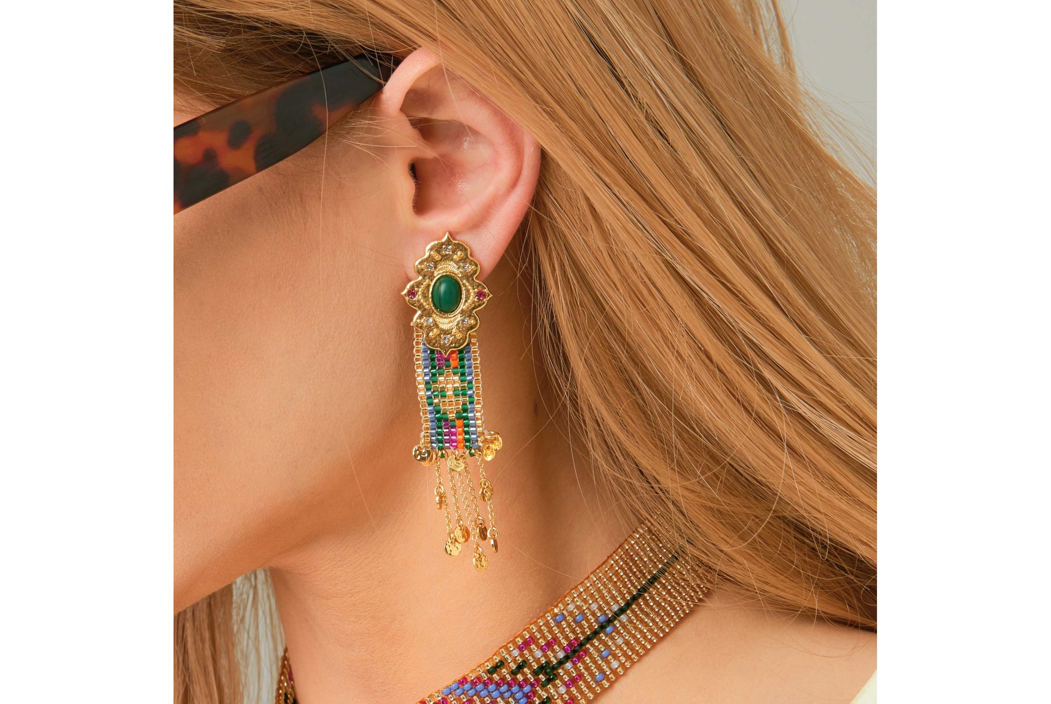 Hipanema Boucles d'oreilles Yanky Doré