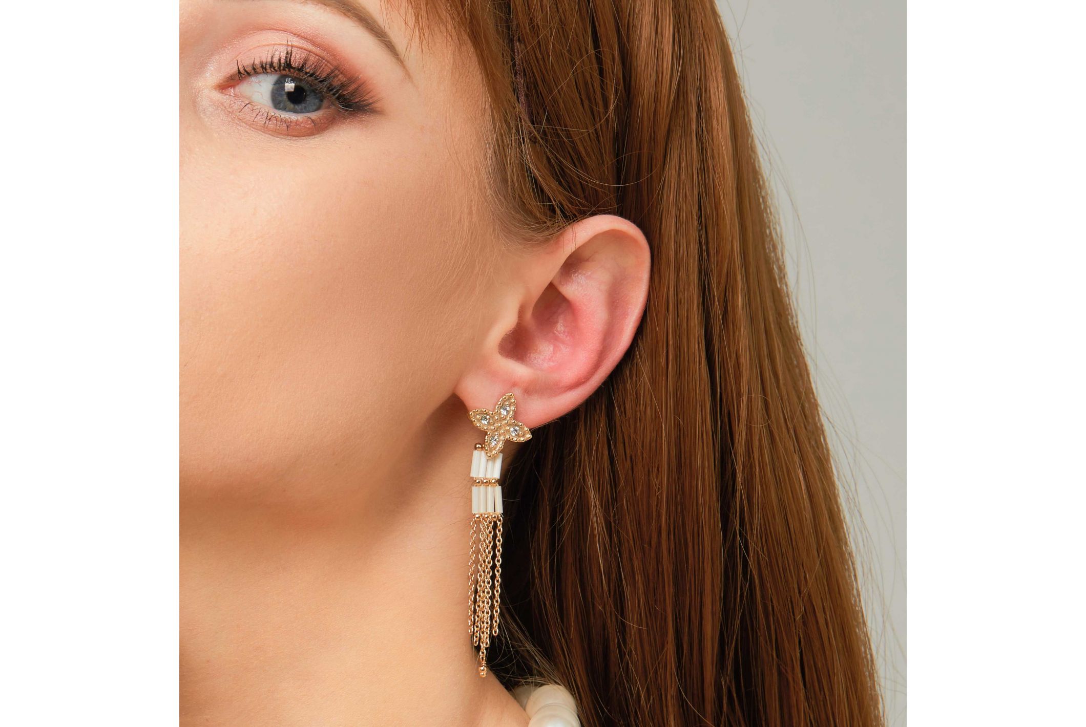 Hipanema Earrings Alabaster Gold