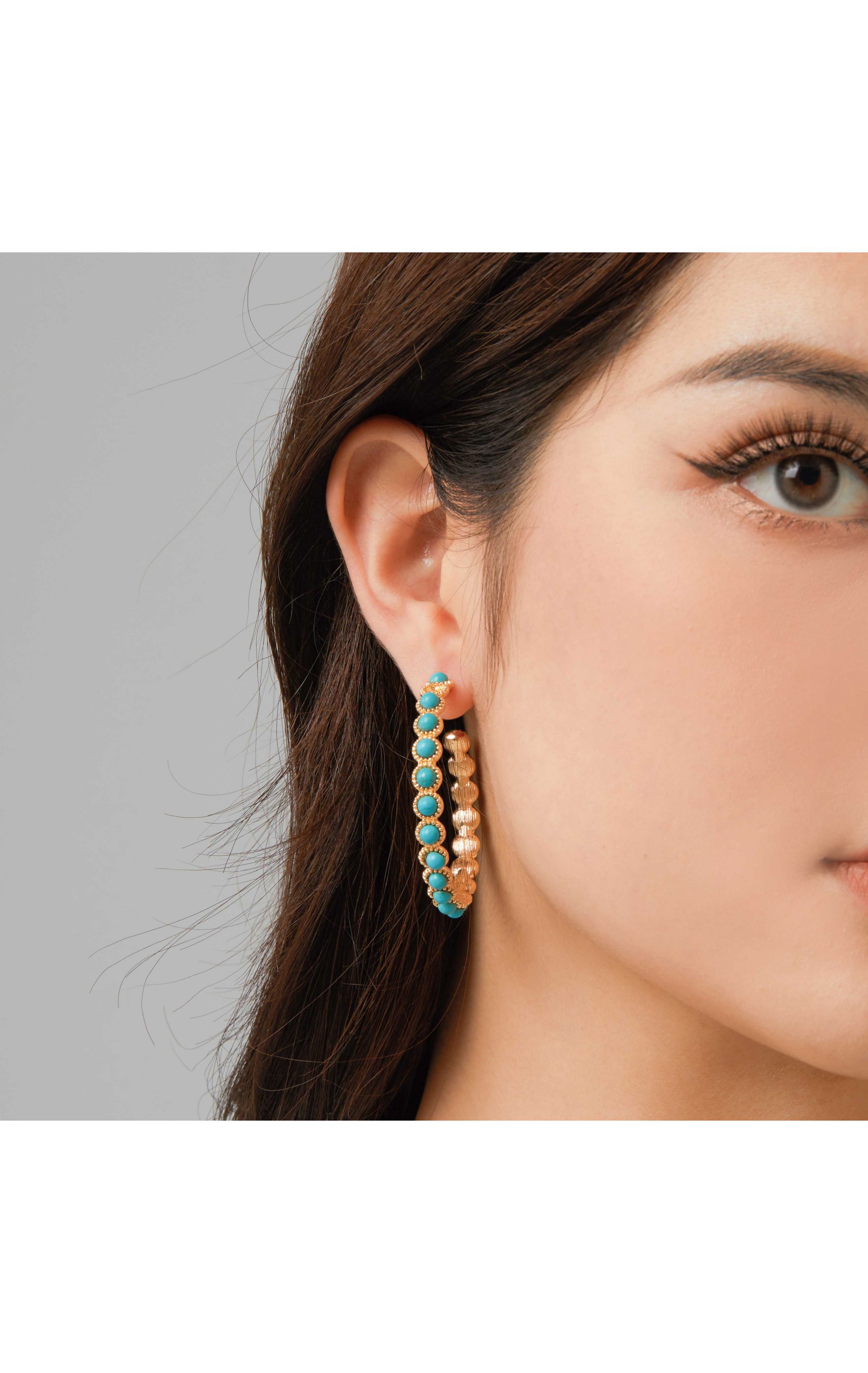 Earrings Falcom Turquoise